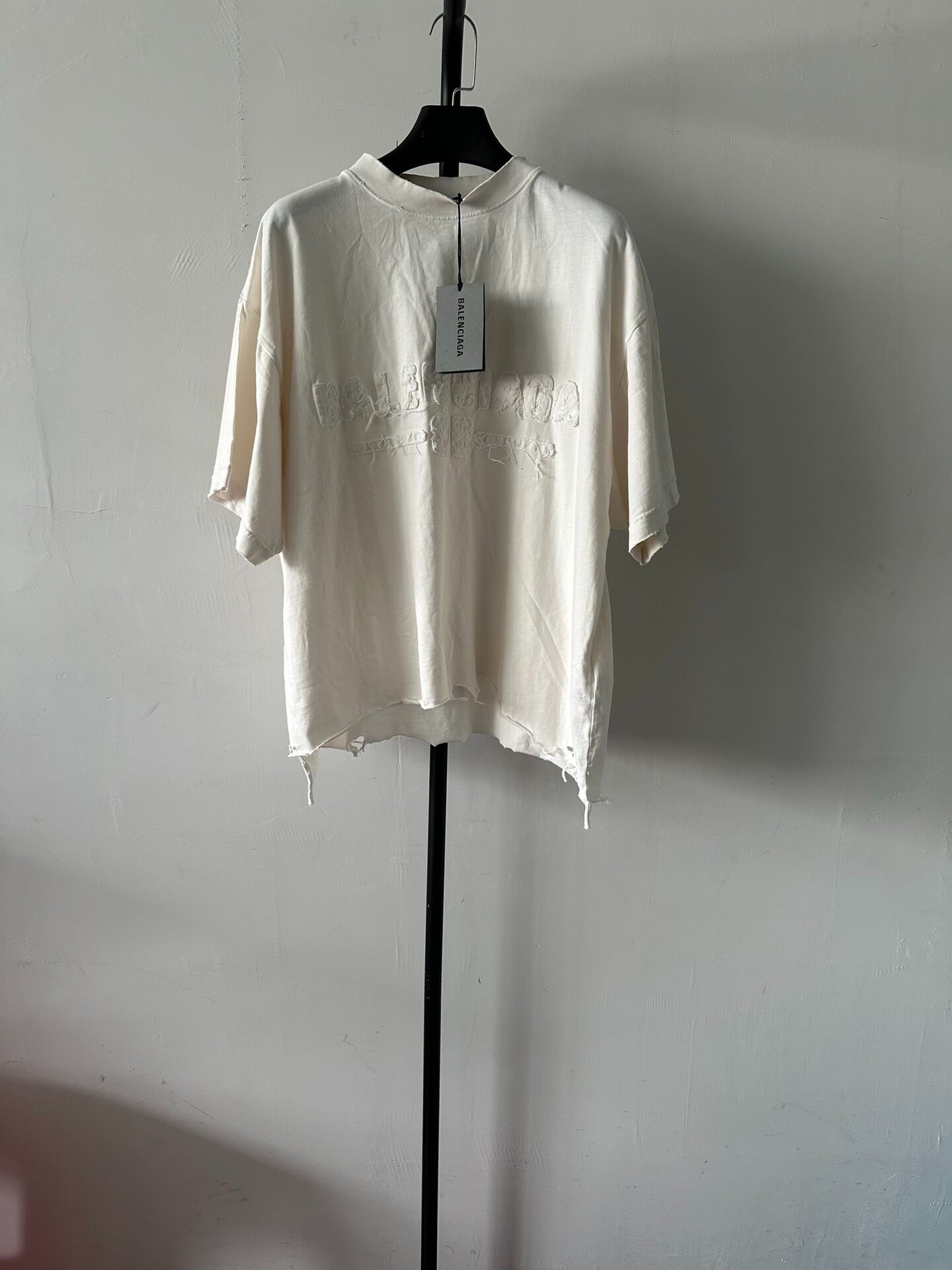 Balenciaga White Short-Sleeve T-Shirt