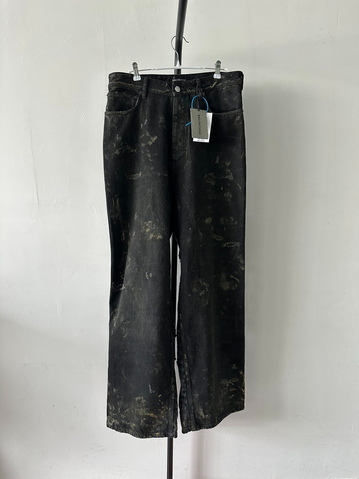 Balenciaga Distressed Straight Jeans