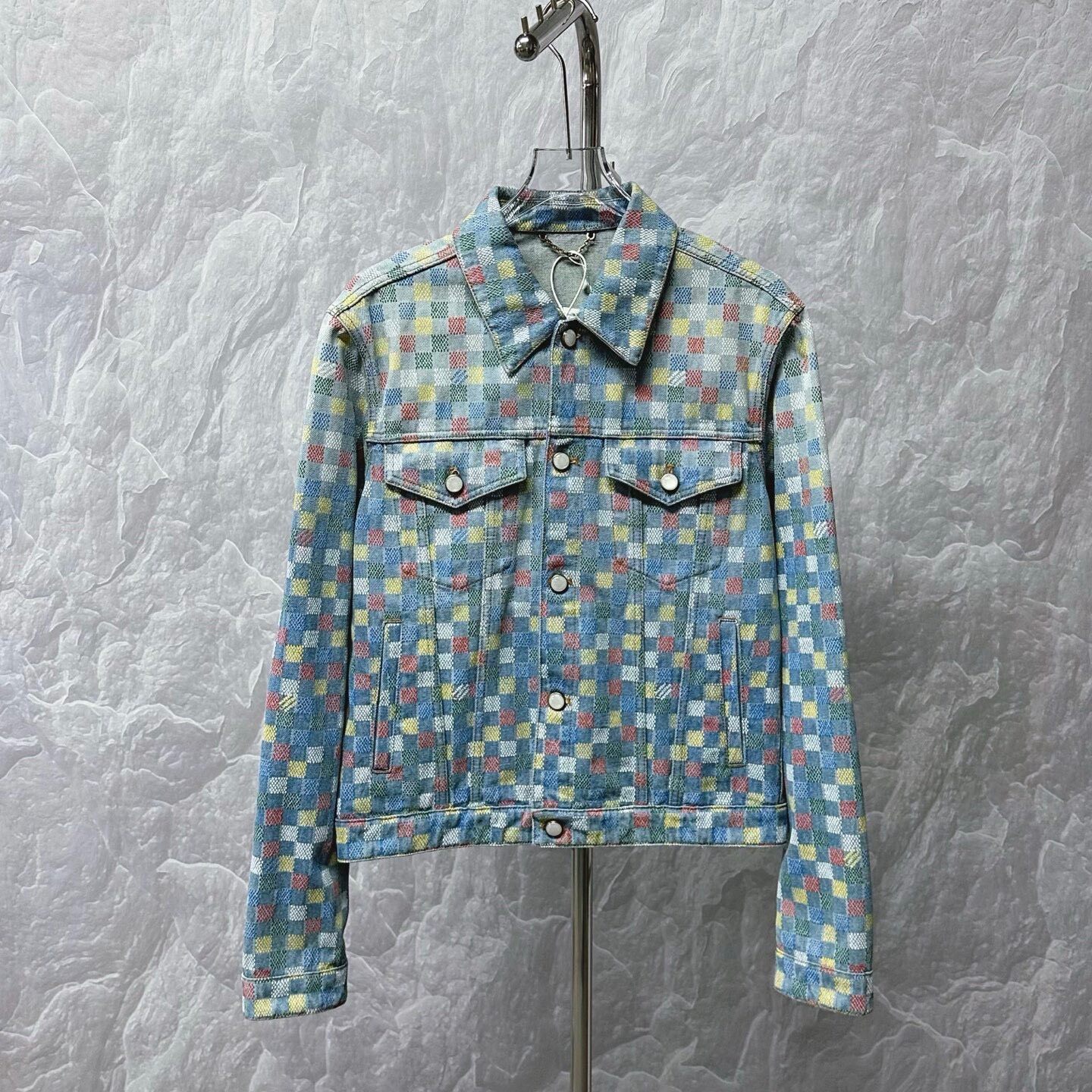 Louis Vuitton SS25 Multi Check Denim Jacket