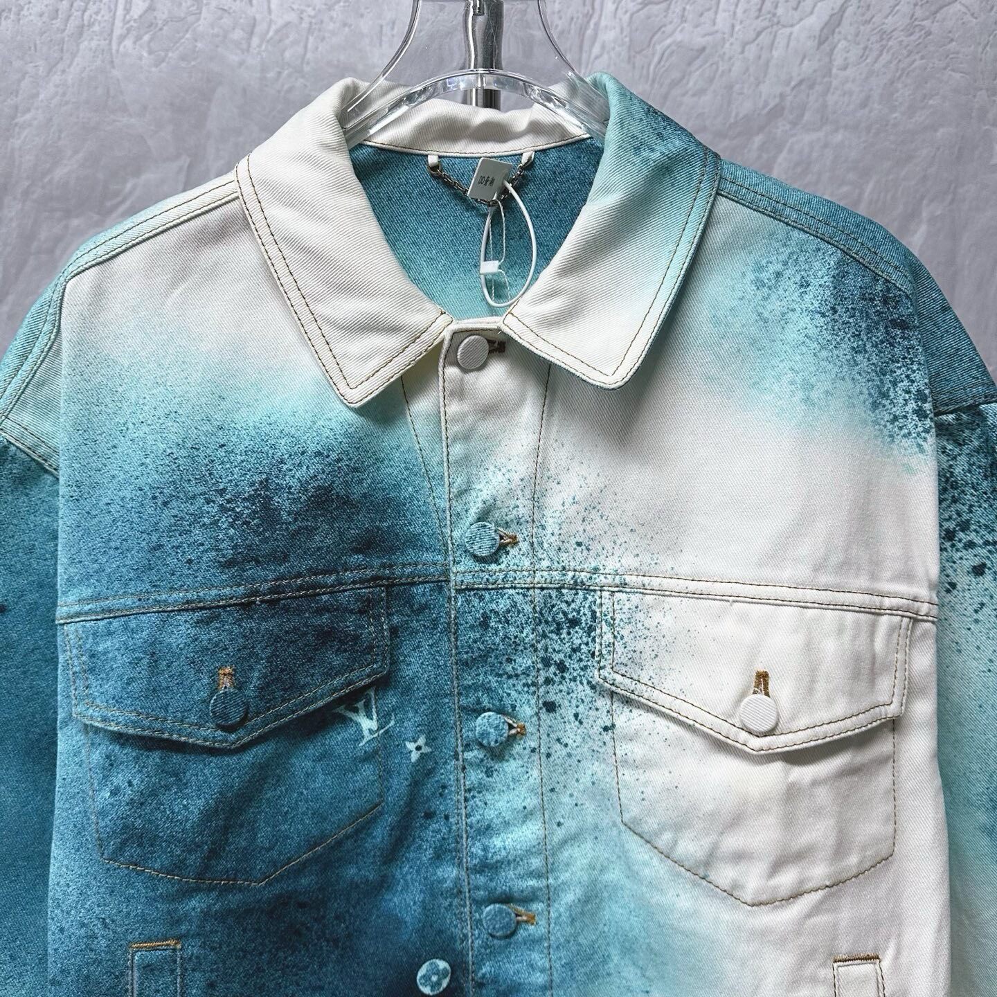 Louis Vuitton Sprayed Denim Jacket — front