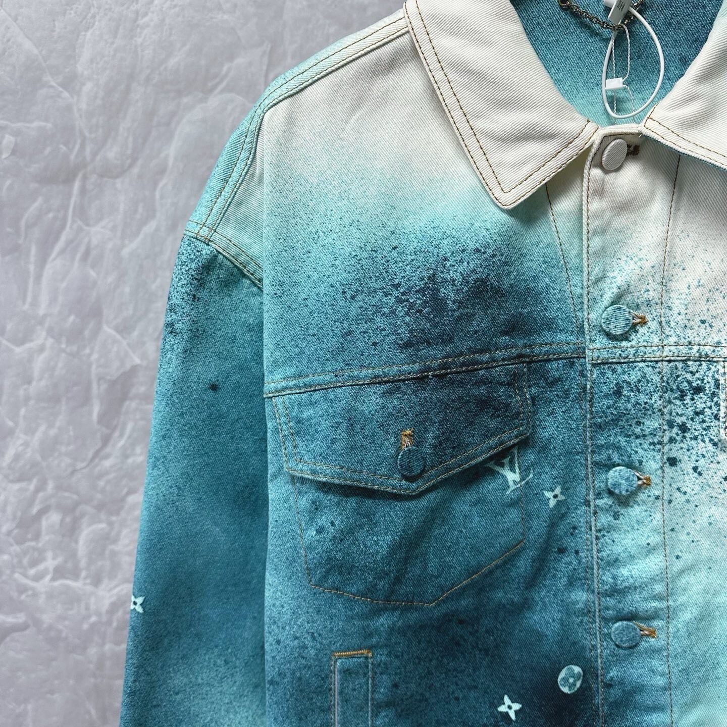 Louis Vuitton Sprayed Denim Jacket — detail