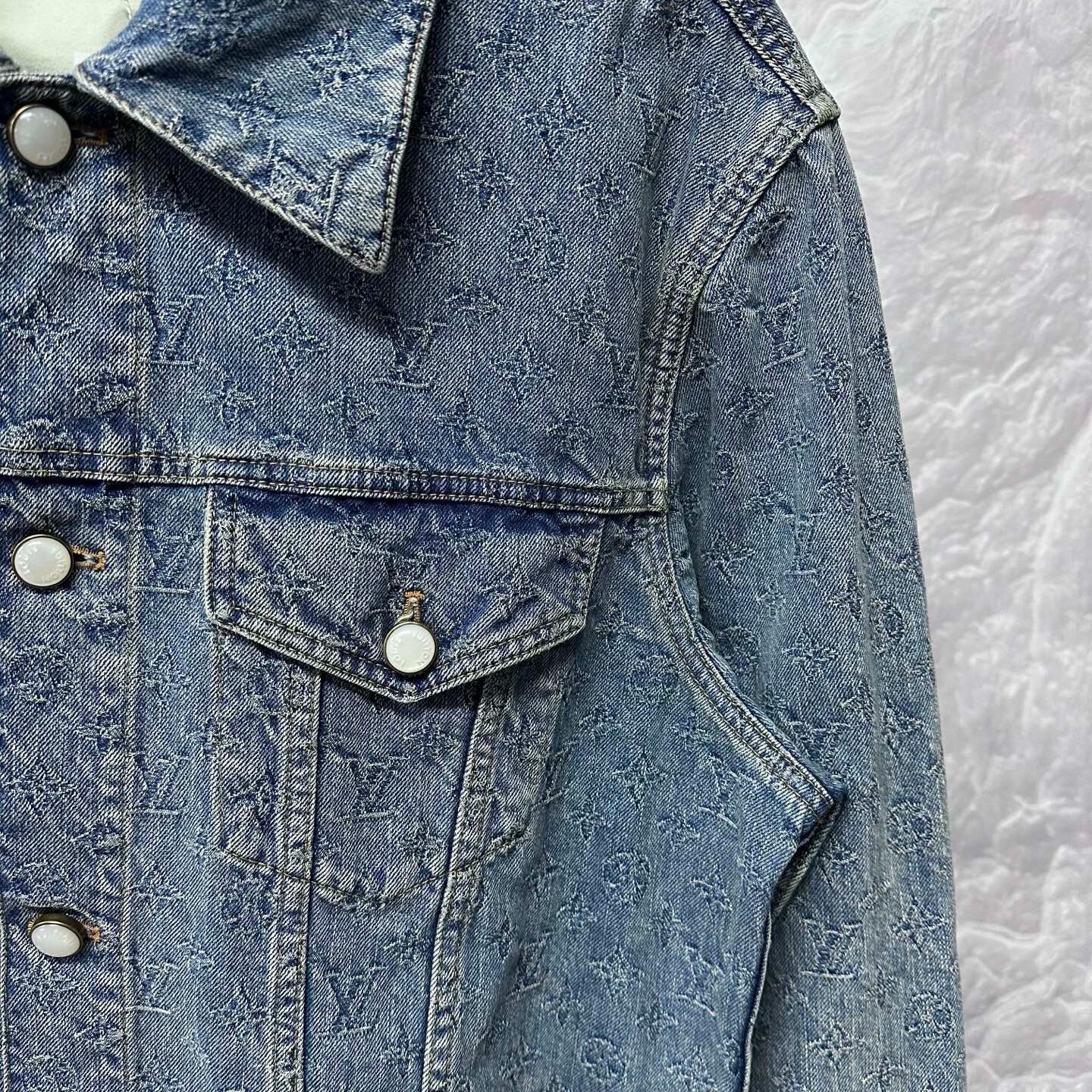 Louis Vuitton SS25 Monogram Denim Jacket — detail