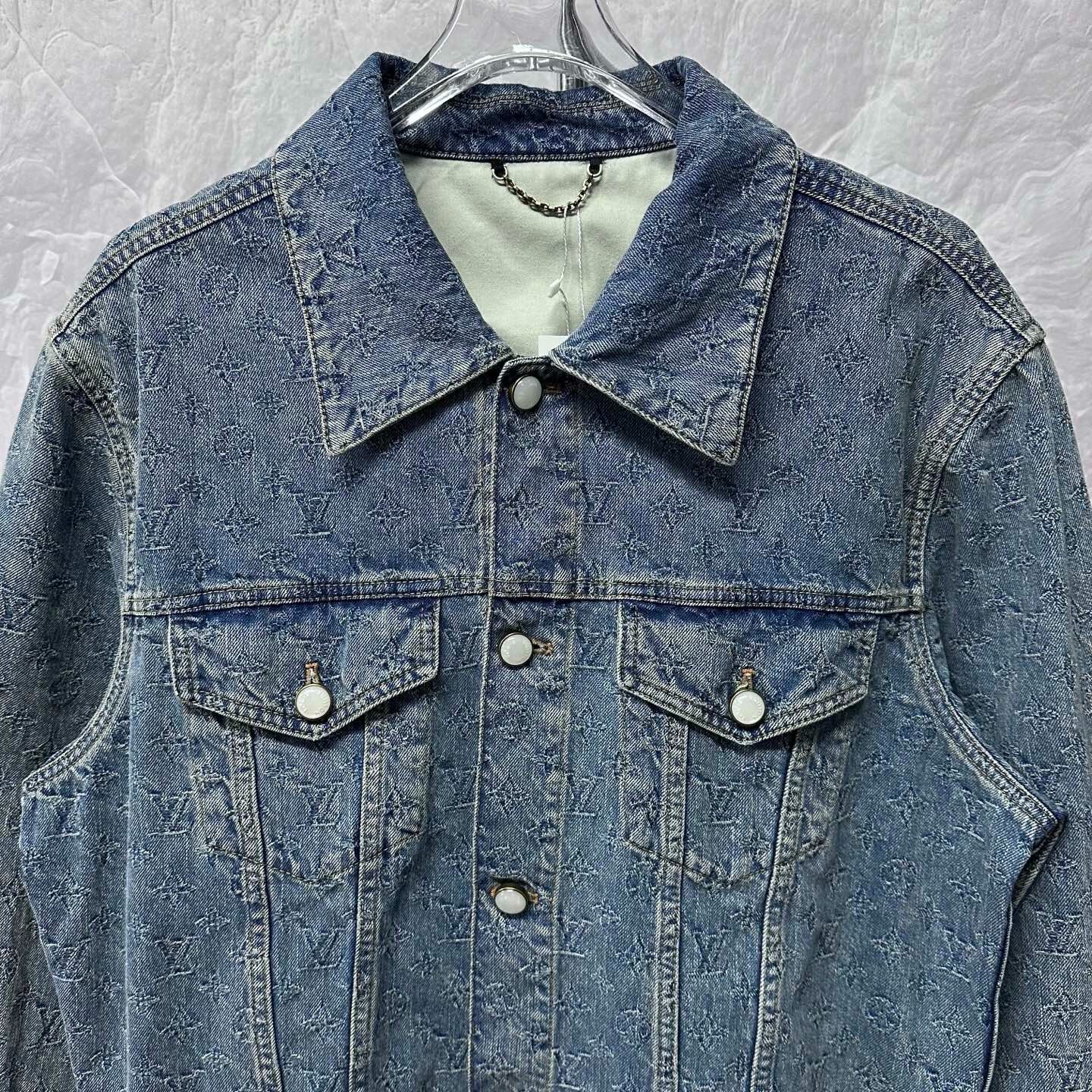Louis Vuitton SS25 Monogram Denim Jacket — front
