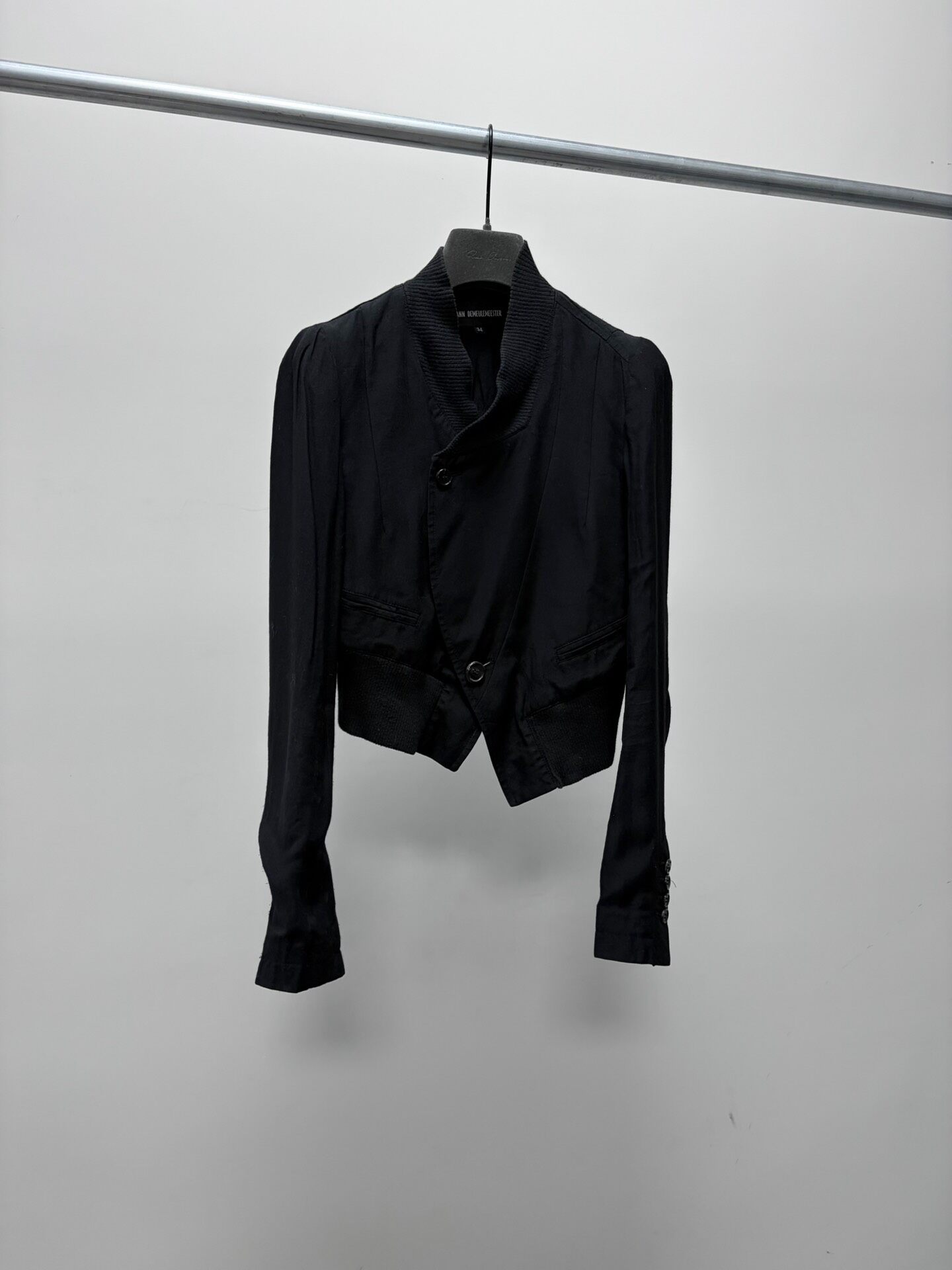 Ann Demeulemeester 2007 SS Diagonal Placket Jacket — front