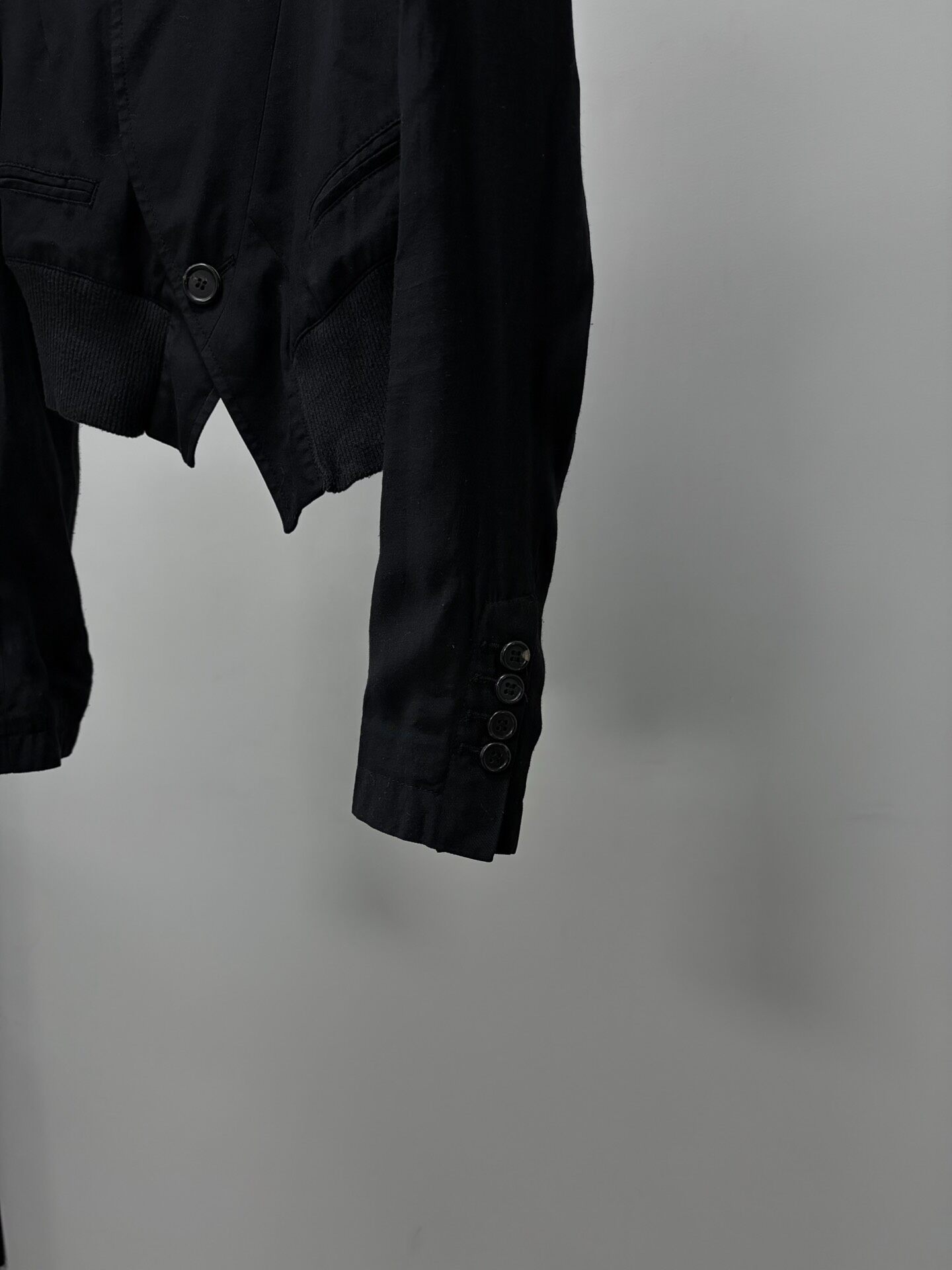 Ann Demeulemeester 2007 SS Diagonal Placket Jacket — back