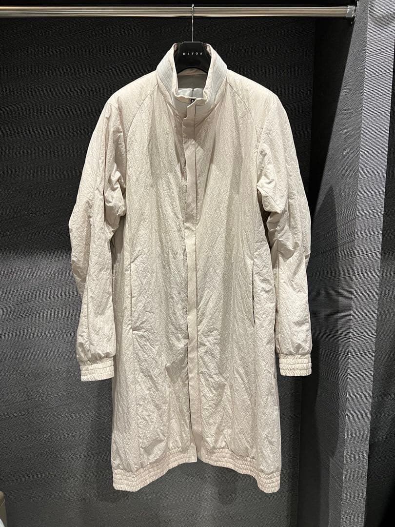 Devoa Salt-Washed Nylon Blend Coat — detail