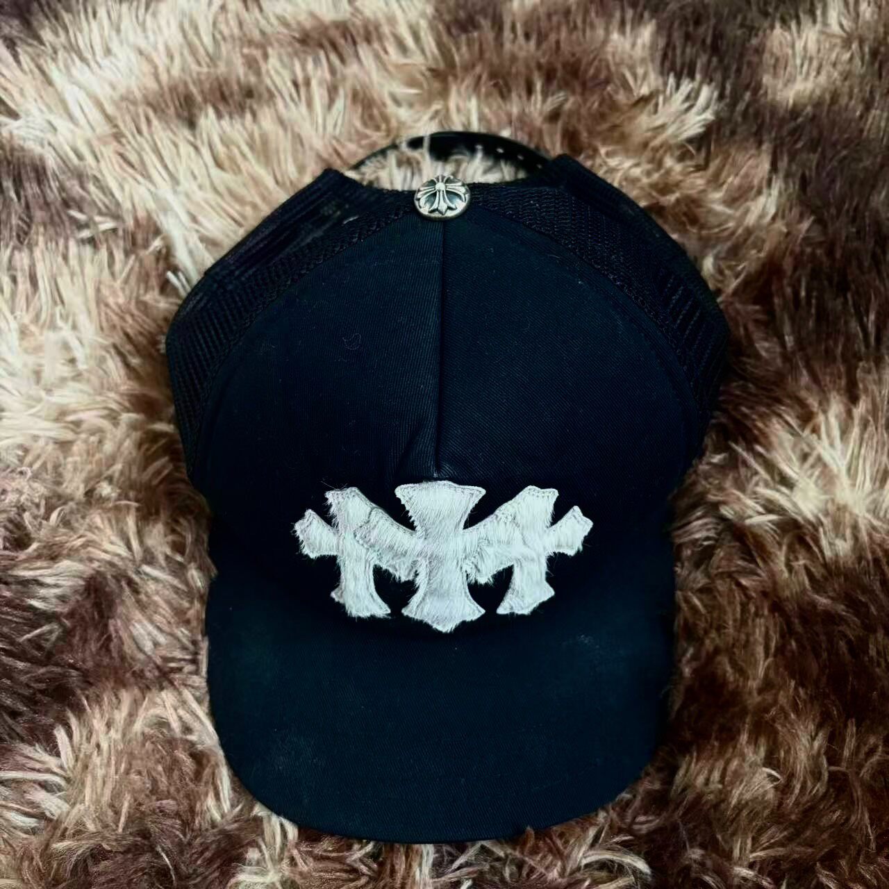 Chrome Hearts Cross Patch Trucker Hat