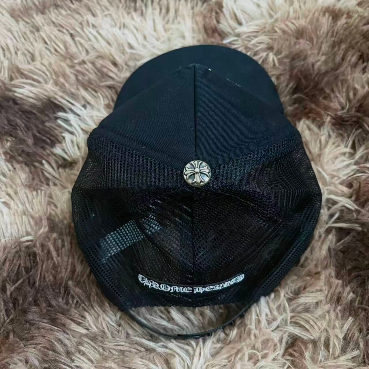 Chrome Hearts Cross Patch Trucker Hat — front