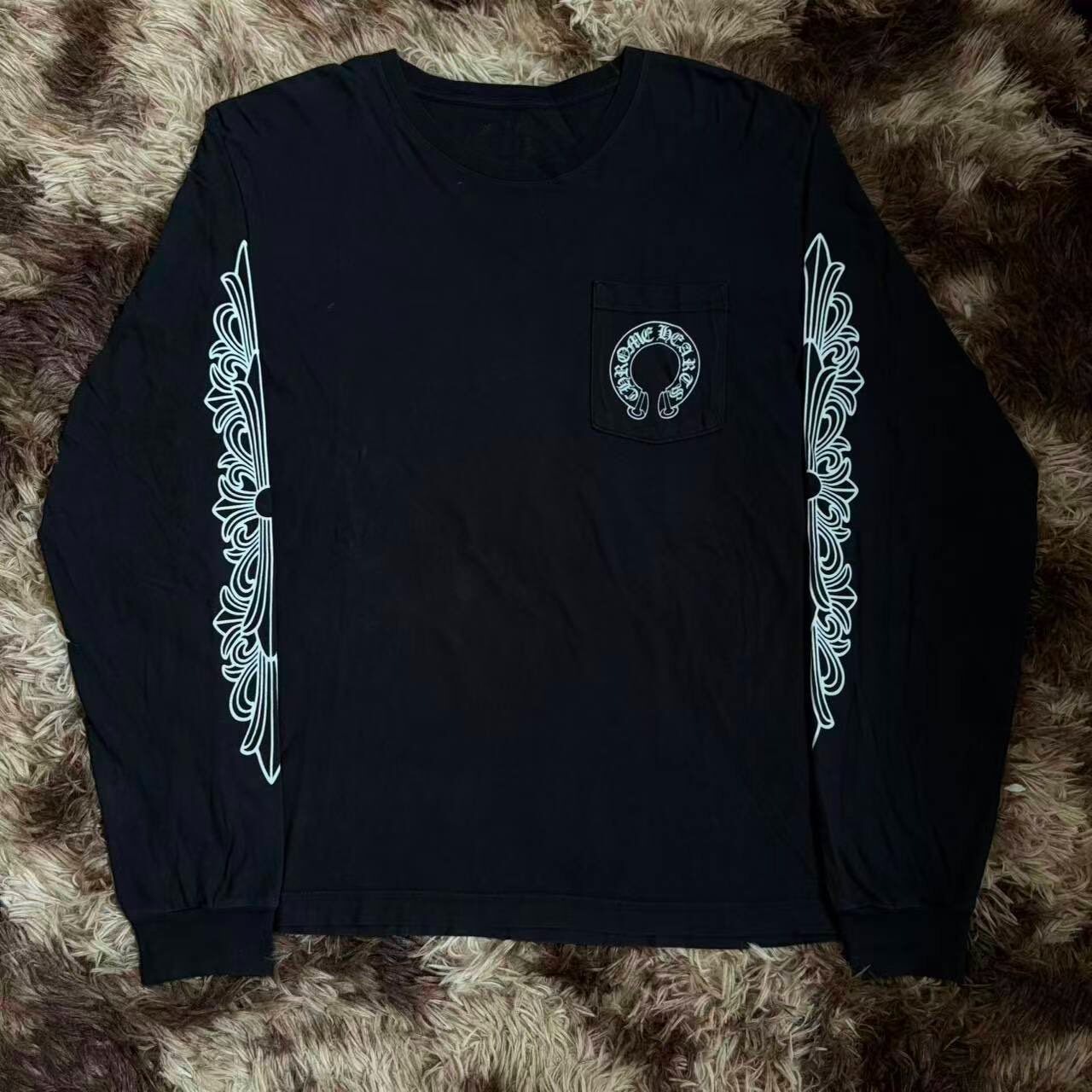 Chrome Hearts Black Long Sleeve Tee