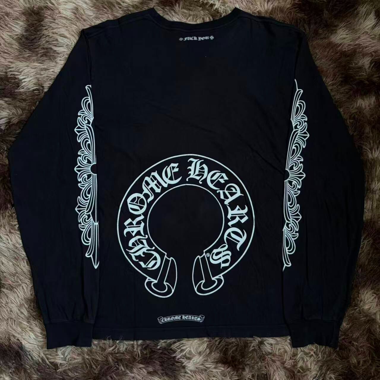 Chrome Hearts Black Long Sleeve Tee — front