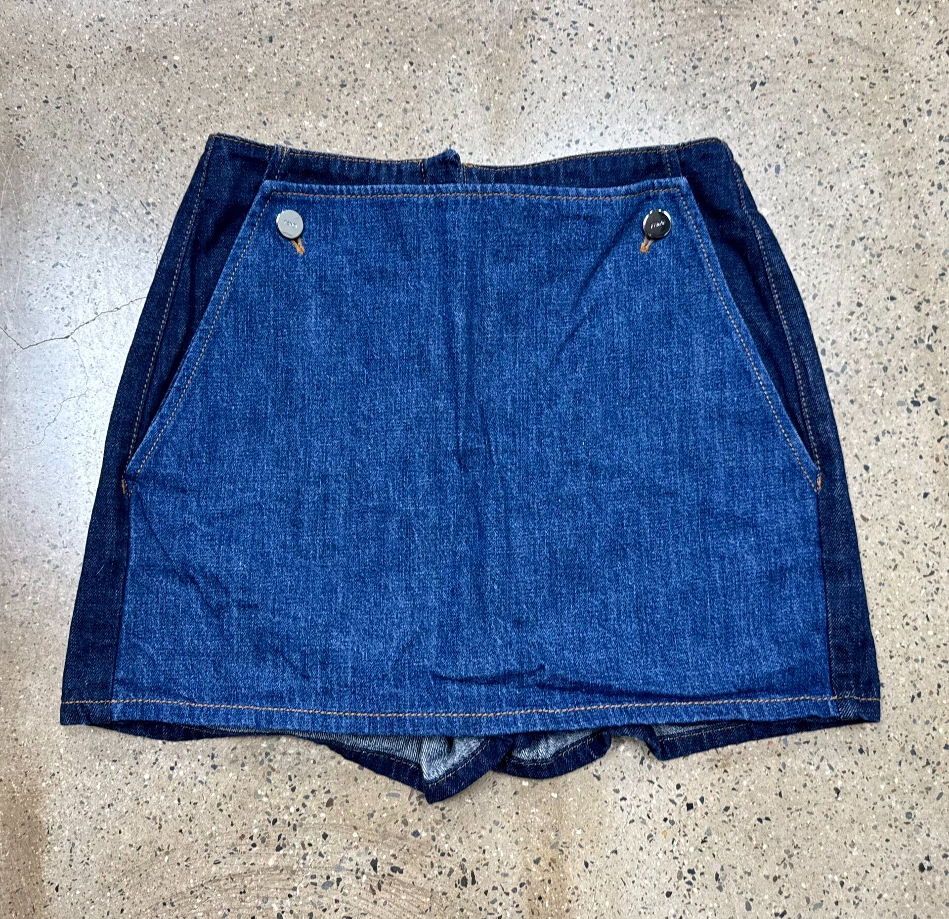 Fendi FW24 Two-Tone Denim Skort