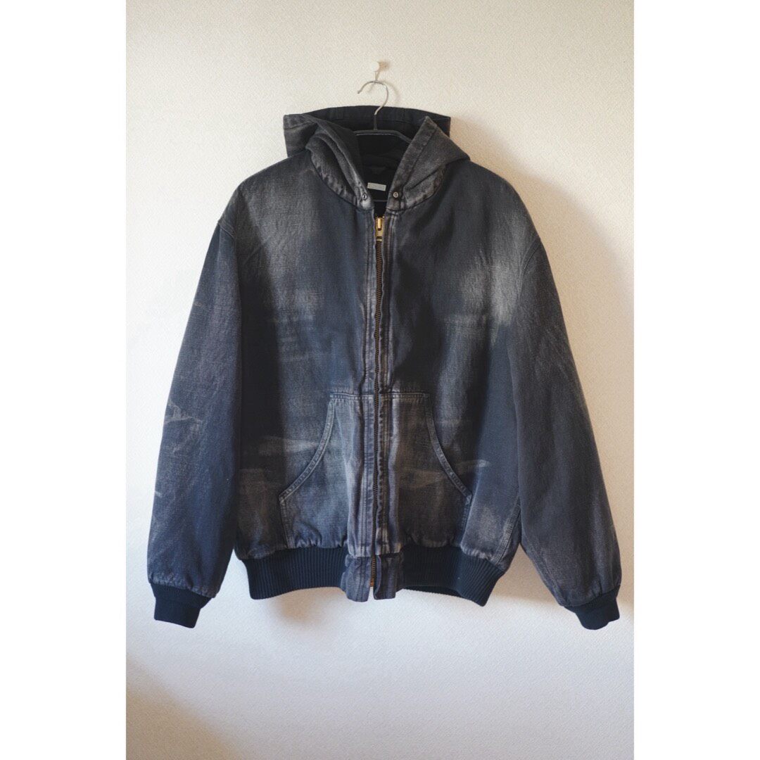 A.PRESSE 25SS Silk Linen Hooded Parka — front