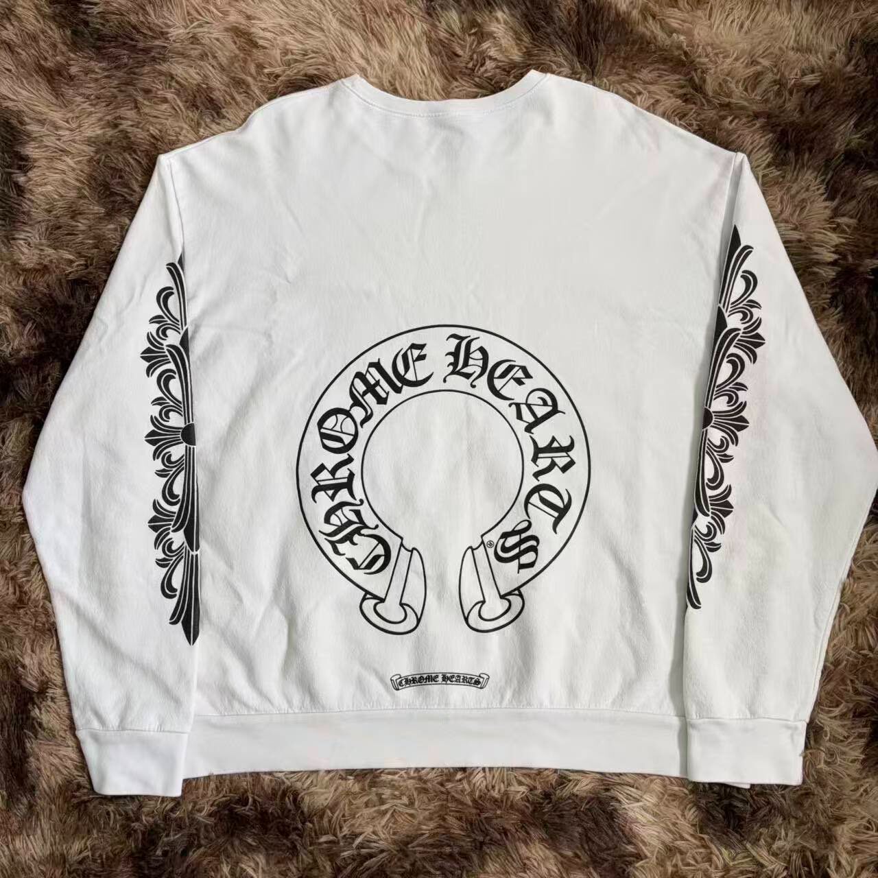 Chrome Hearts Thick Graphic Crewneck Sweatshirt — front