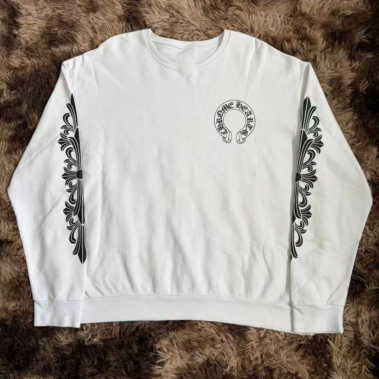 Chrome Hearts Thick Graphic Crewneck Sweatshirt