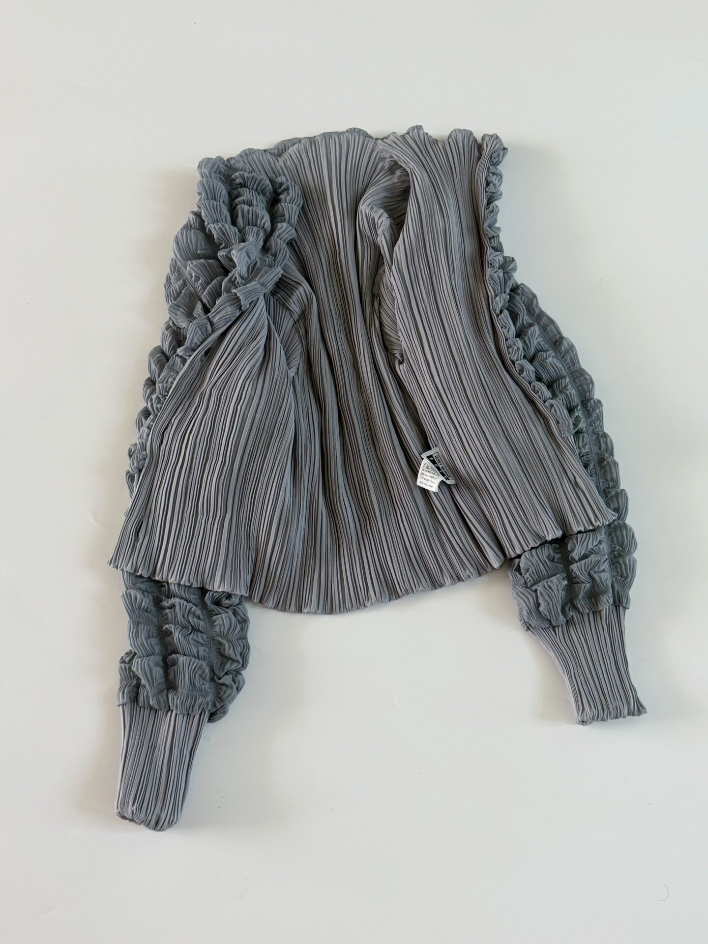 Issey Miyake 2008 Fete Pleated Cropped Jacket — back