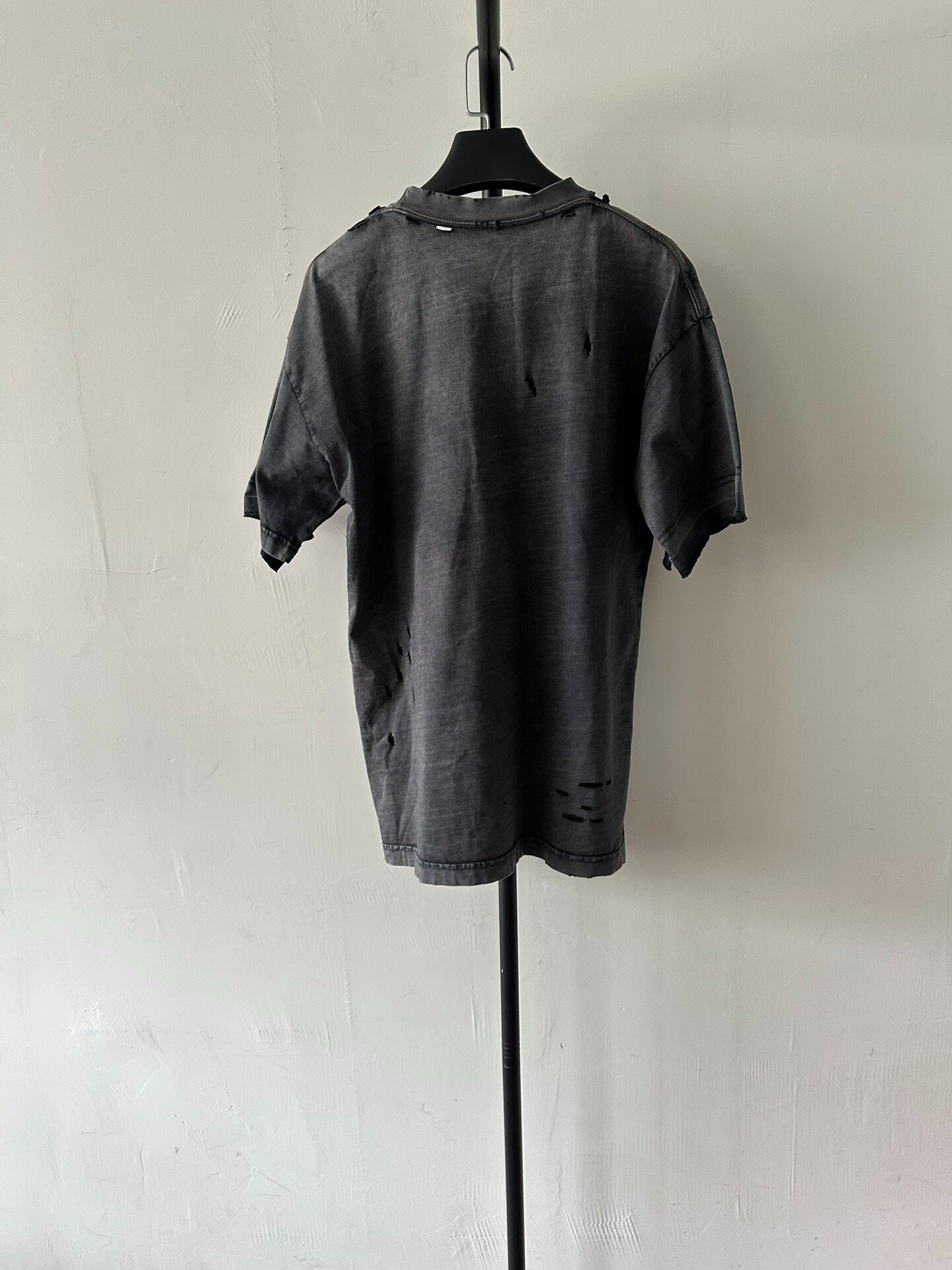 Balenciaga Distressed BB Logo Tee — front