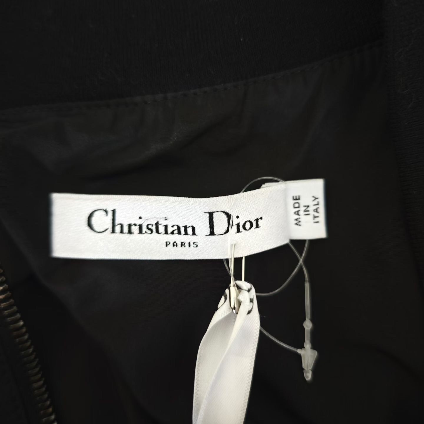 Dior Black Cannage Pattern Dress — back