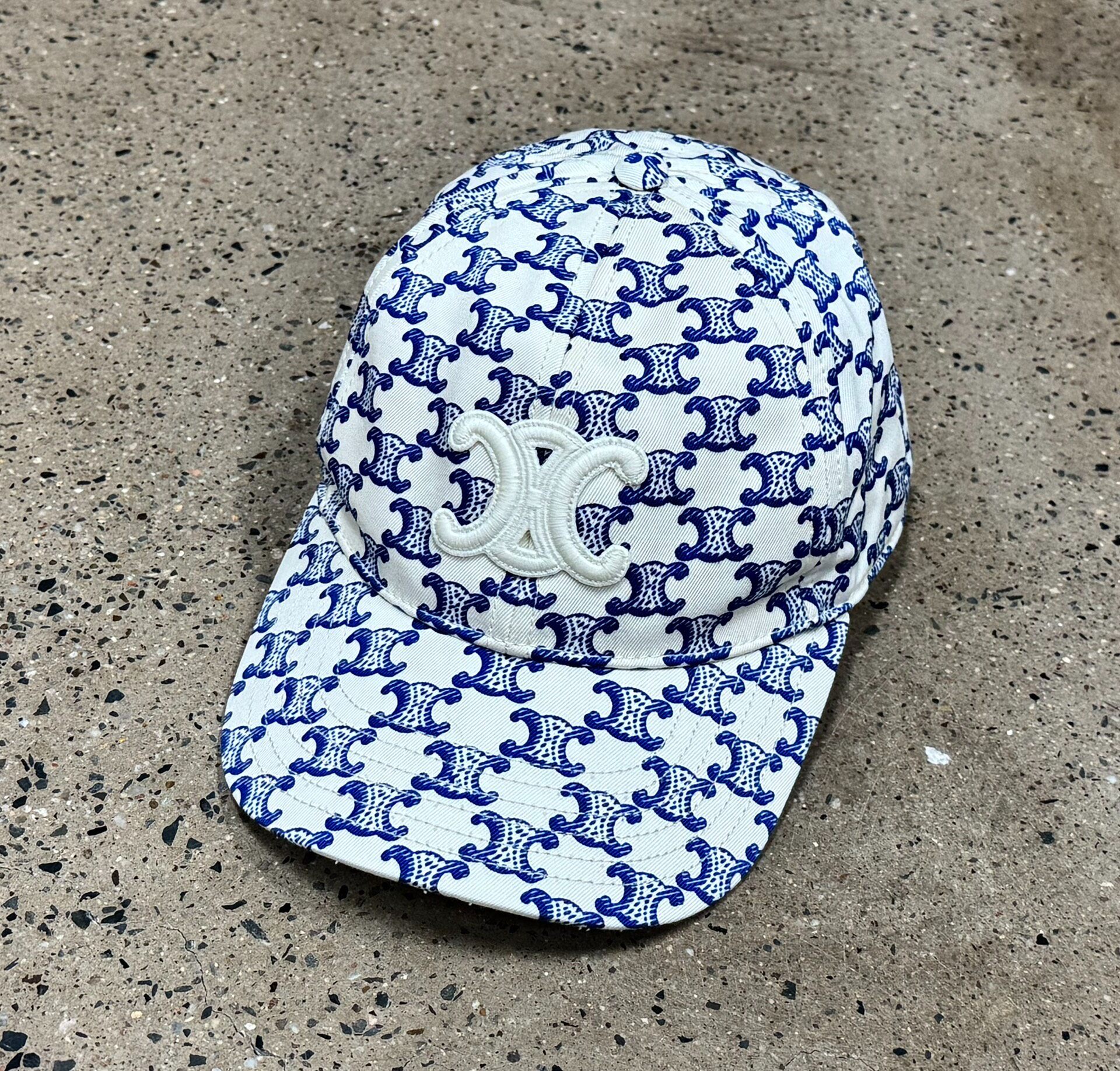 Celine Triomphe Canvas Baseball Cap — front