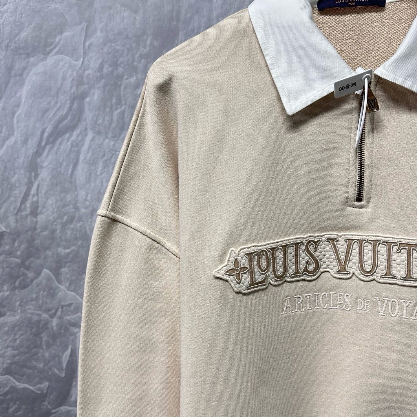 Louis Vuitton FW25 Half-Zip Polo Sweatshirt — back