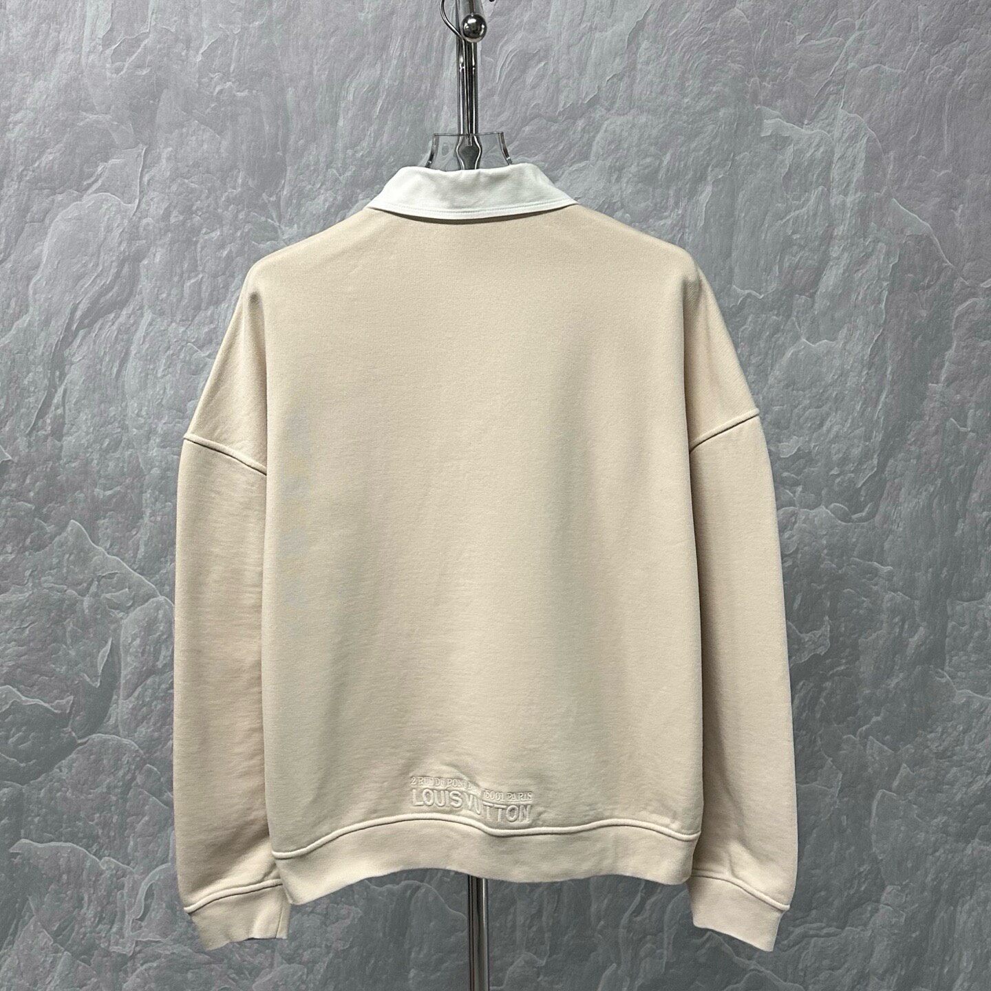 Louis Vuitton FW25 Half-Zip Polo Sweatshirt — label
