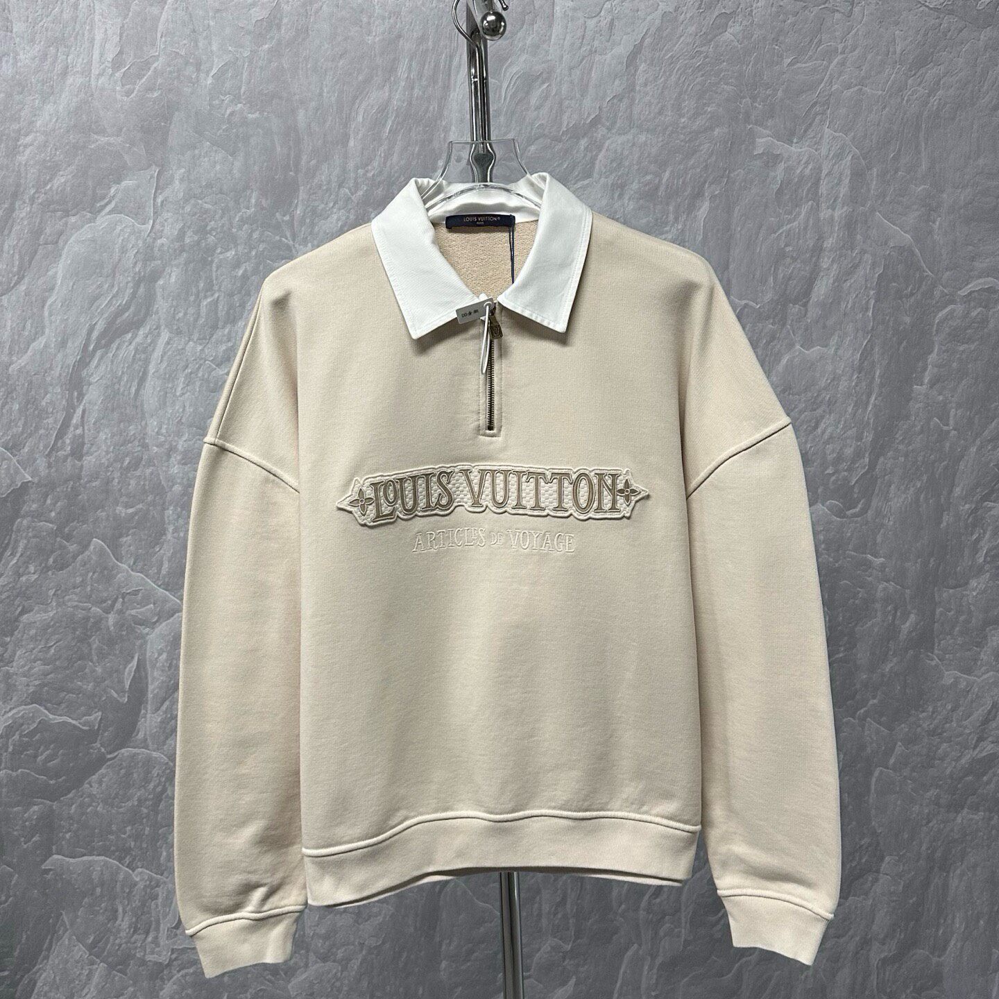 Louis Vuitton FW25 Half-Zip Polo Sweatshirt — front
