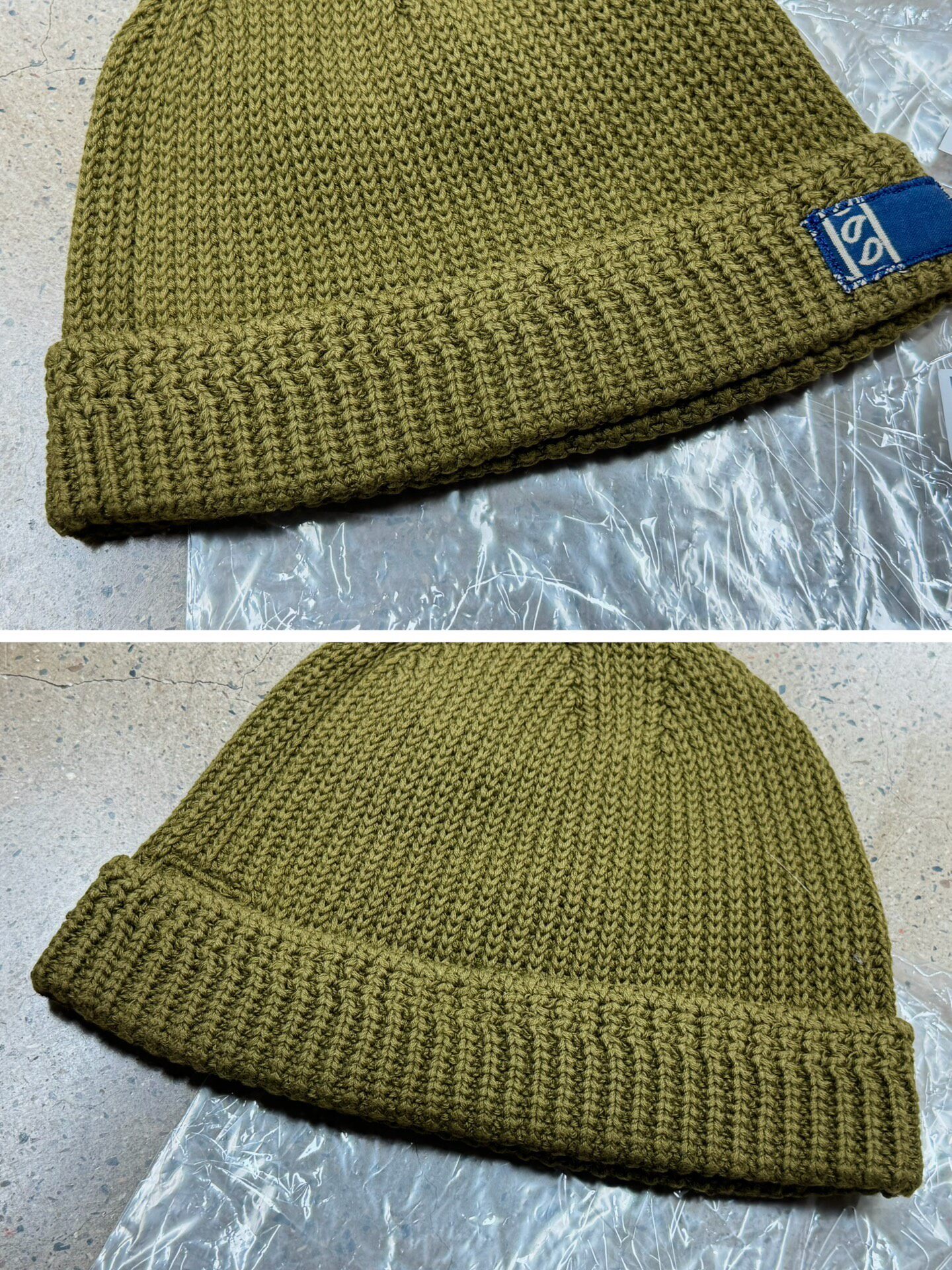 VISVIM ICT Olive Knit Beanie — back