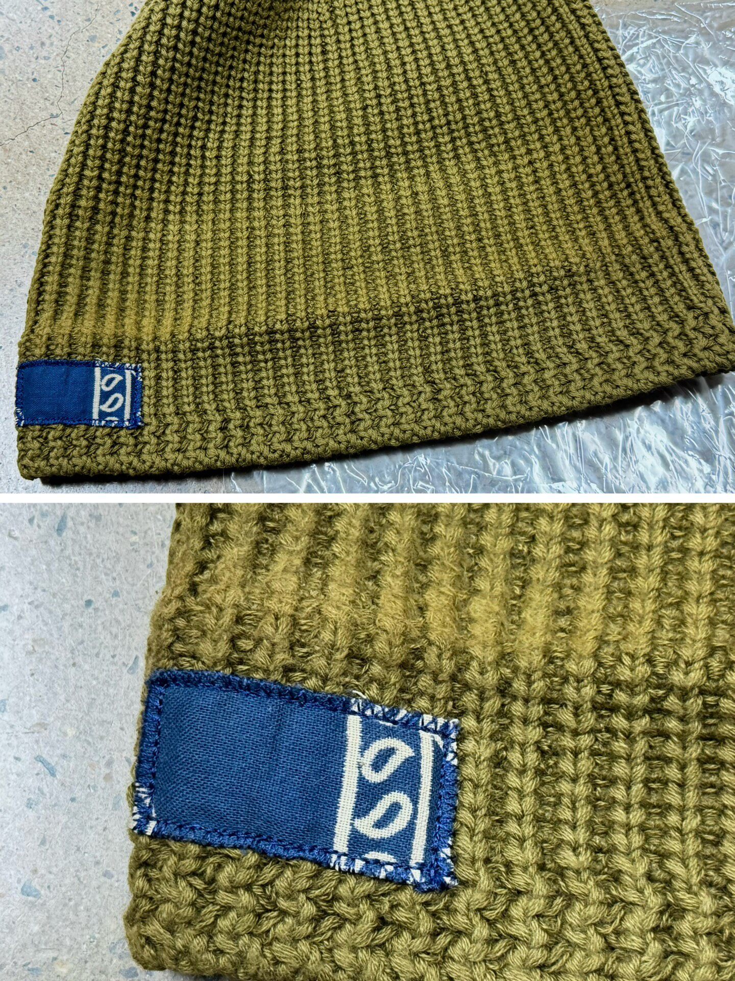 VISVIM ICT Olive Knit Beanie — front
