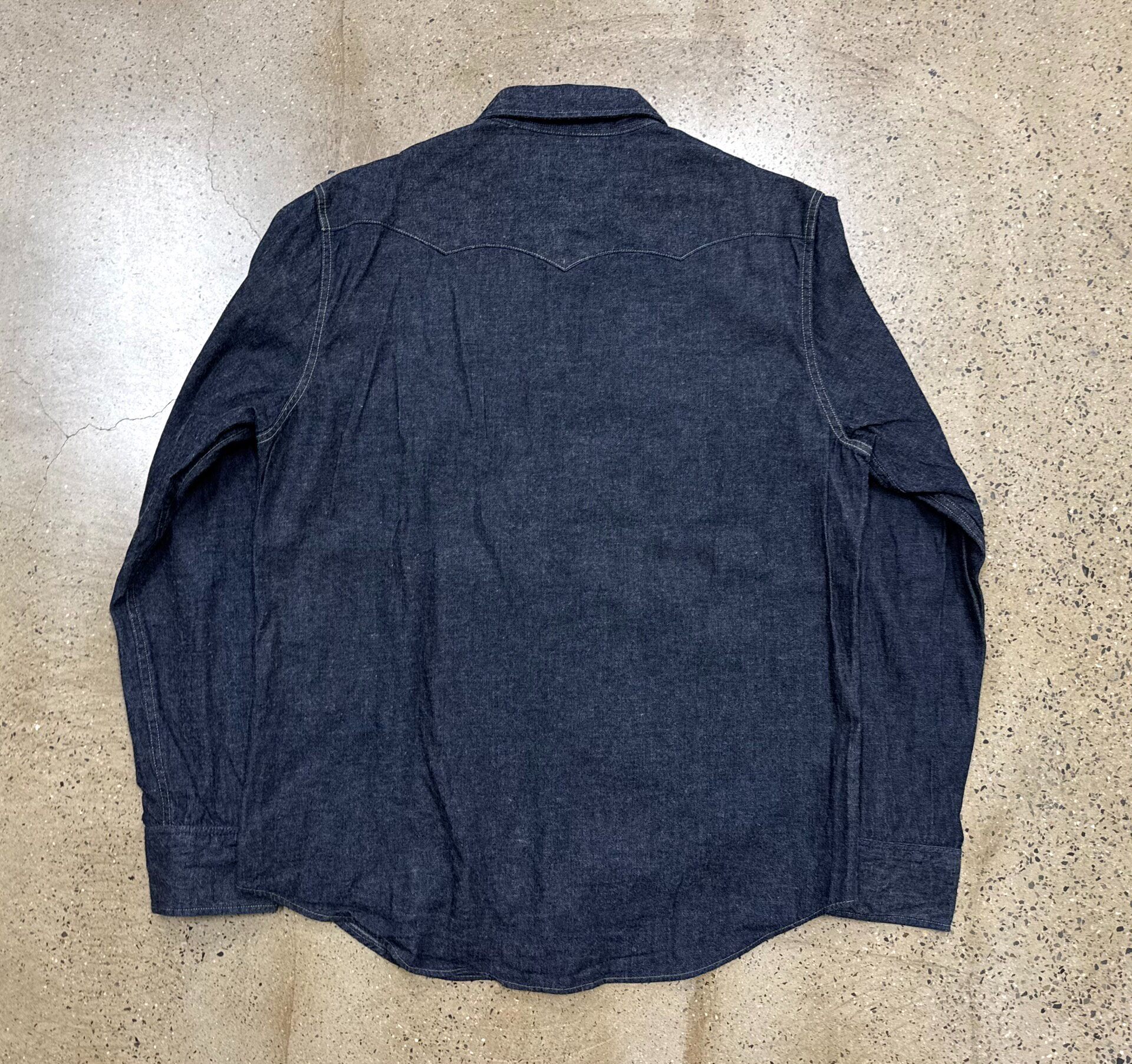 RRL Double RL Western Denim Shirt — front