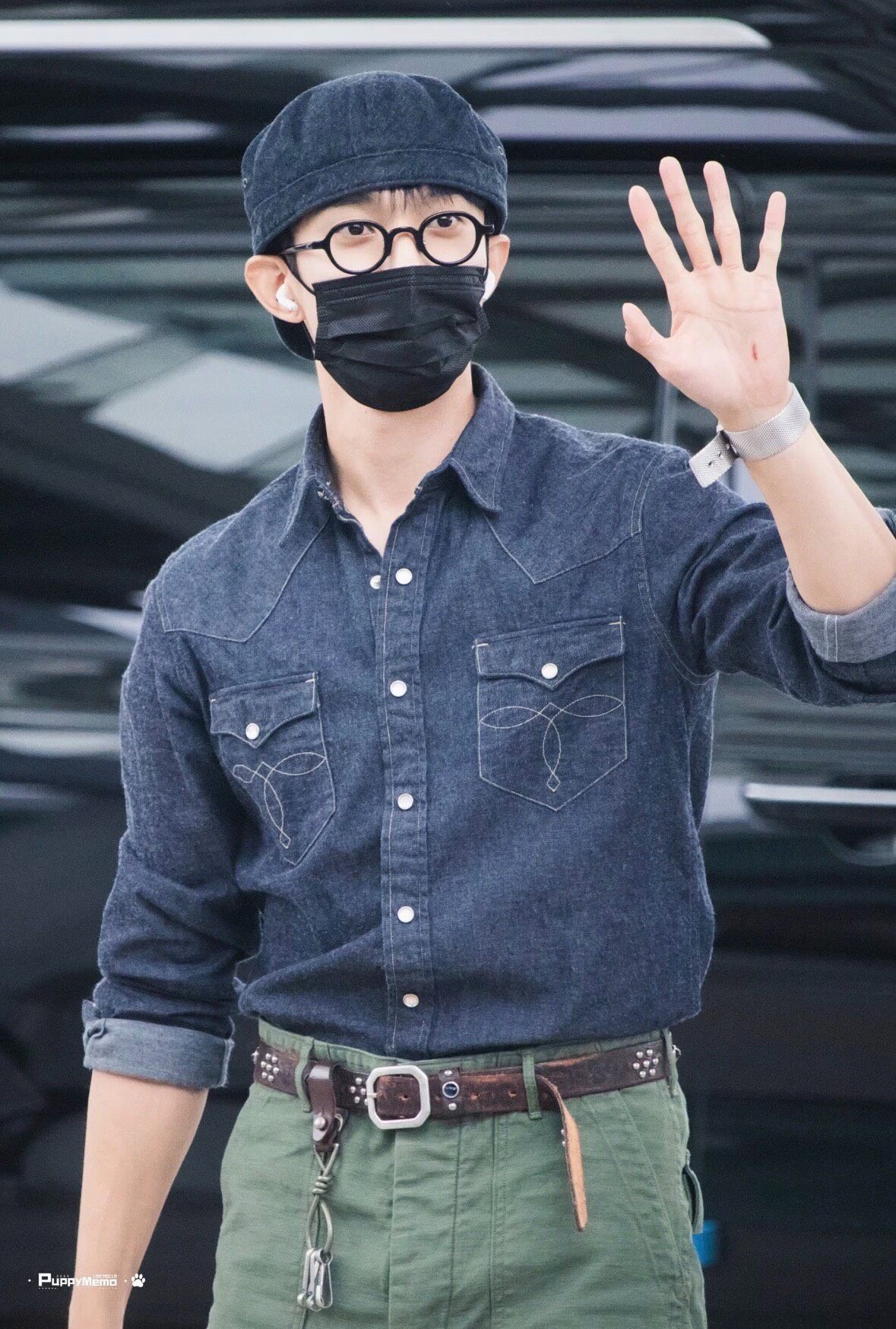 RRL Double RL Western Denim Shirt — back