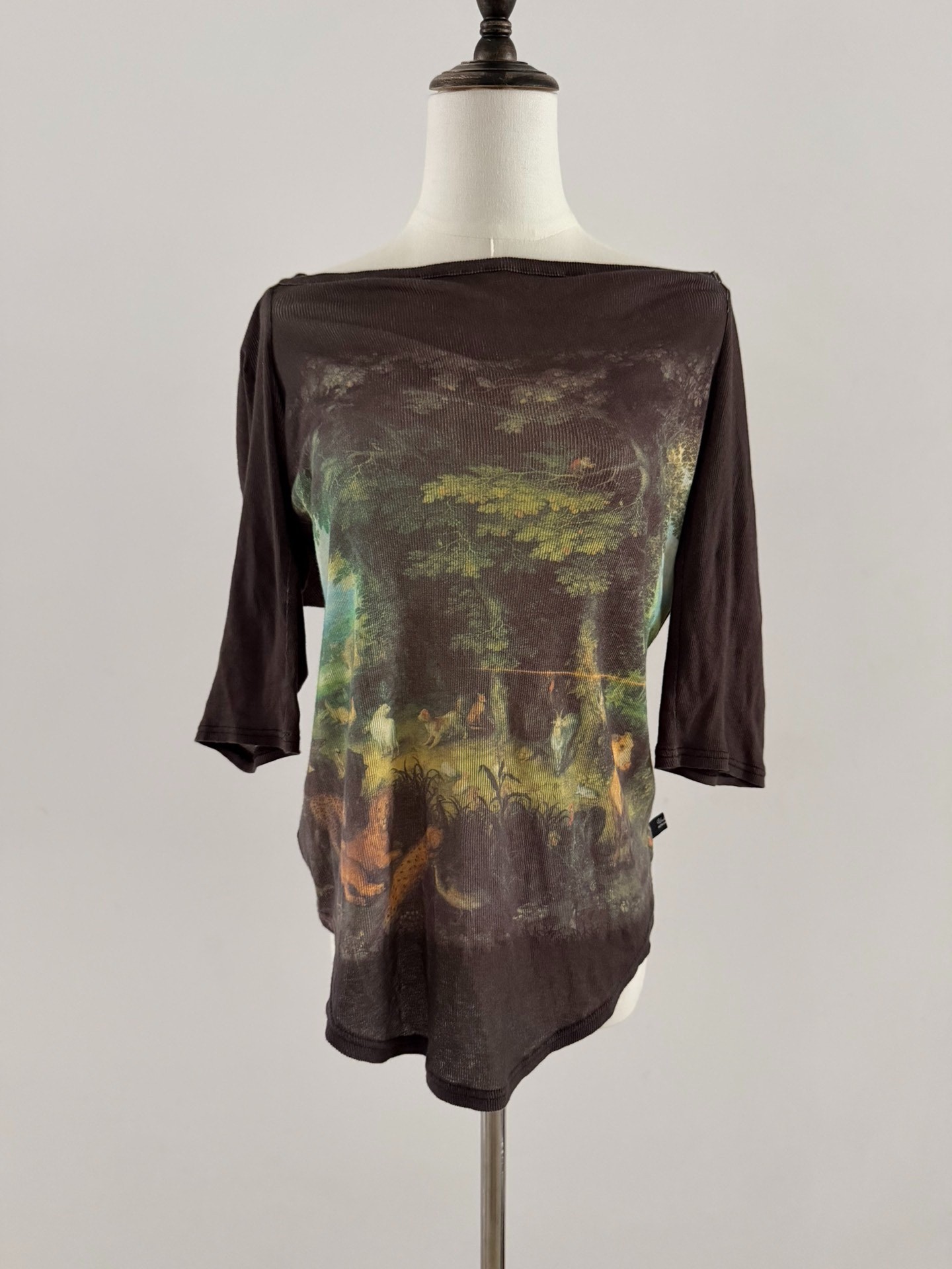 Undercover Oil Painting Short Sleeve Top — front