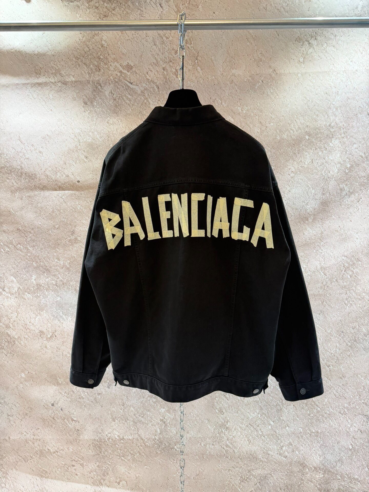 Balenciaga Black Denim Jacket
