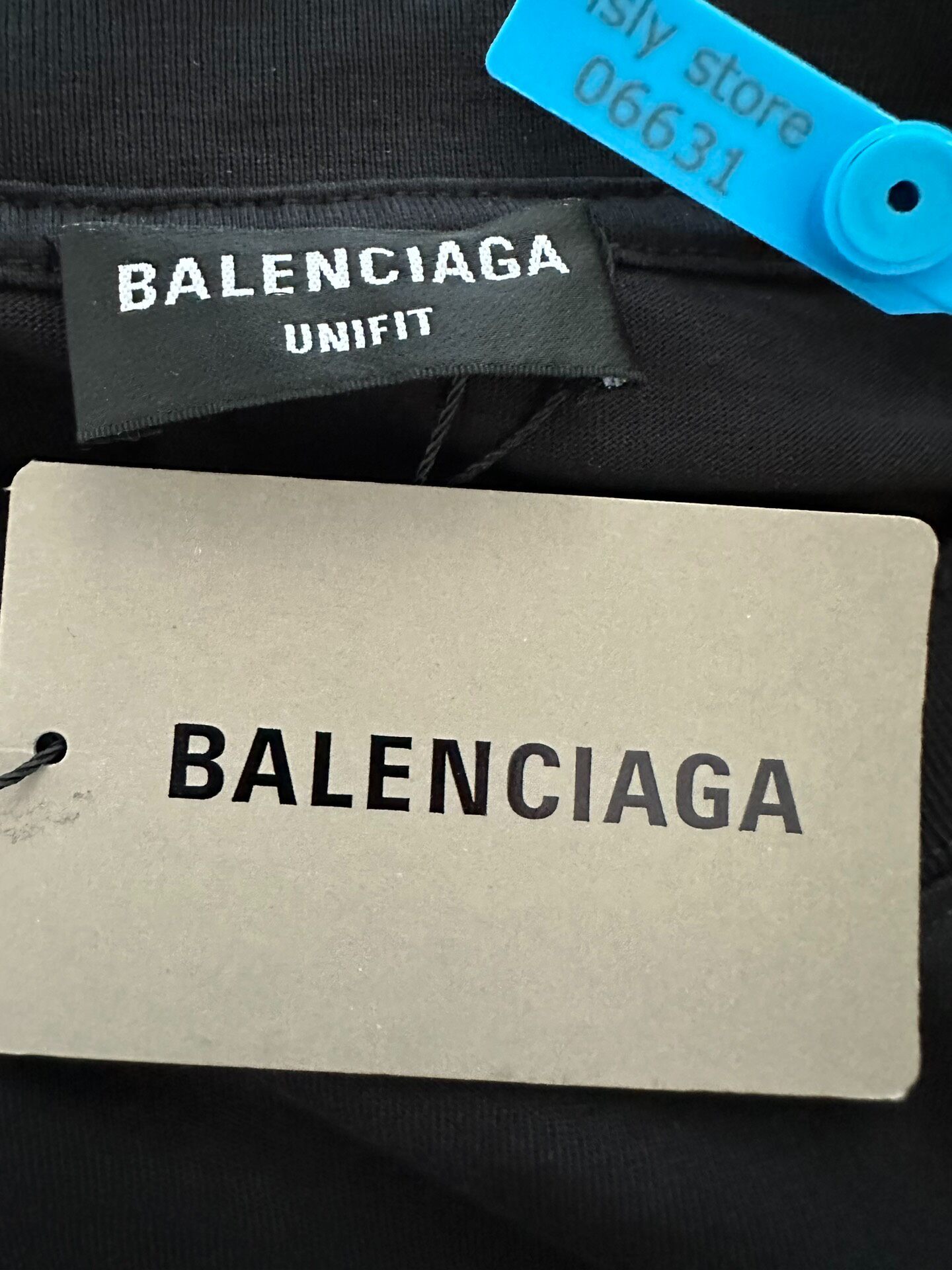Balenciaga Free Print Oversized T-Shirt — label