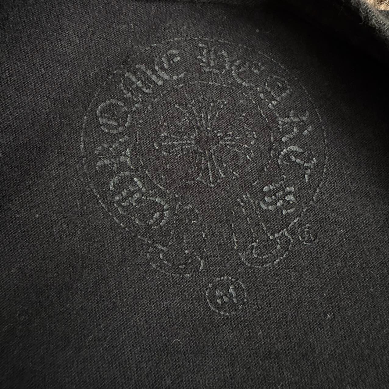 Chrome Hearts Black Pentagram Scroll T-Shirt — detail
