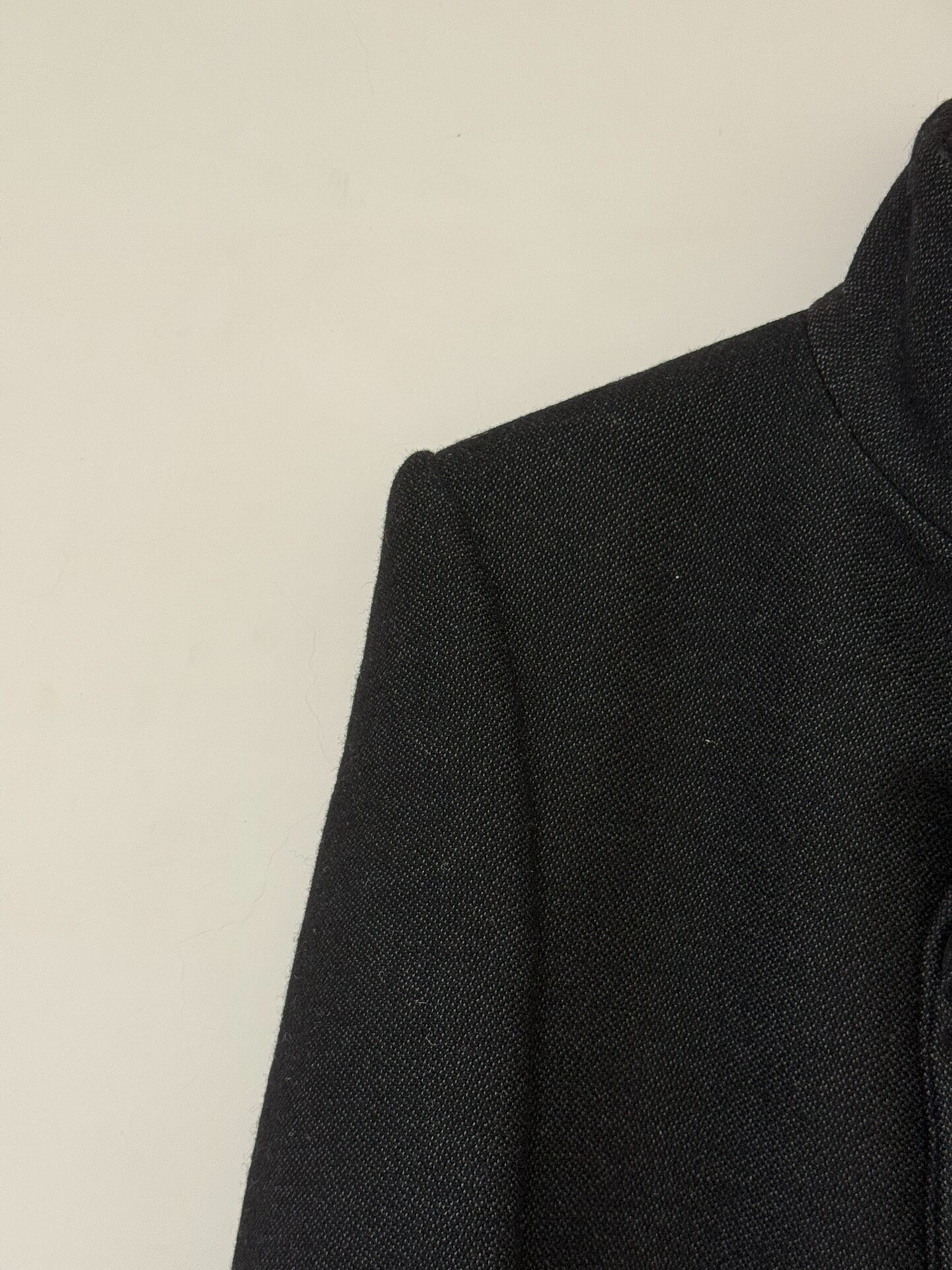 Carol Christian Poell Black Wool Coat — detail
