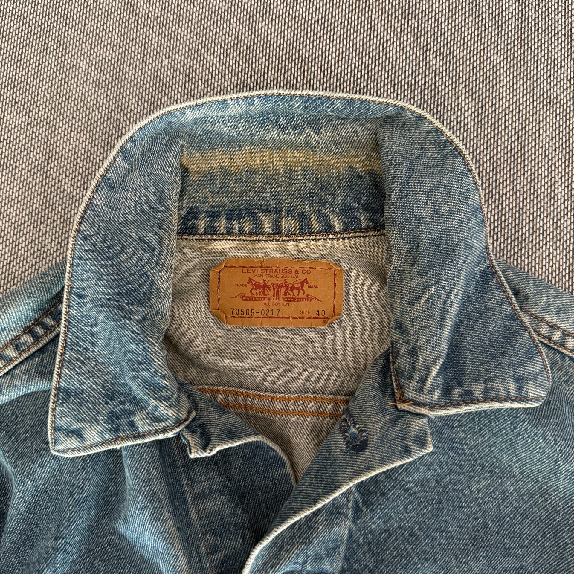 Levis LVC Denim Trucker Jacket — detail