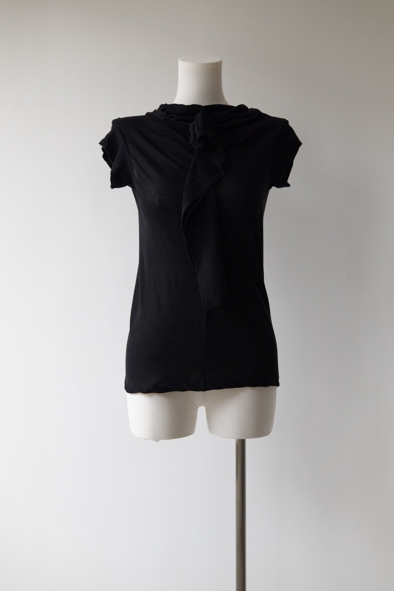 Yohji Yamamoto Noir 20SS Short Sleeve Top — detail