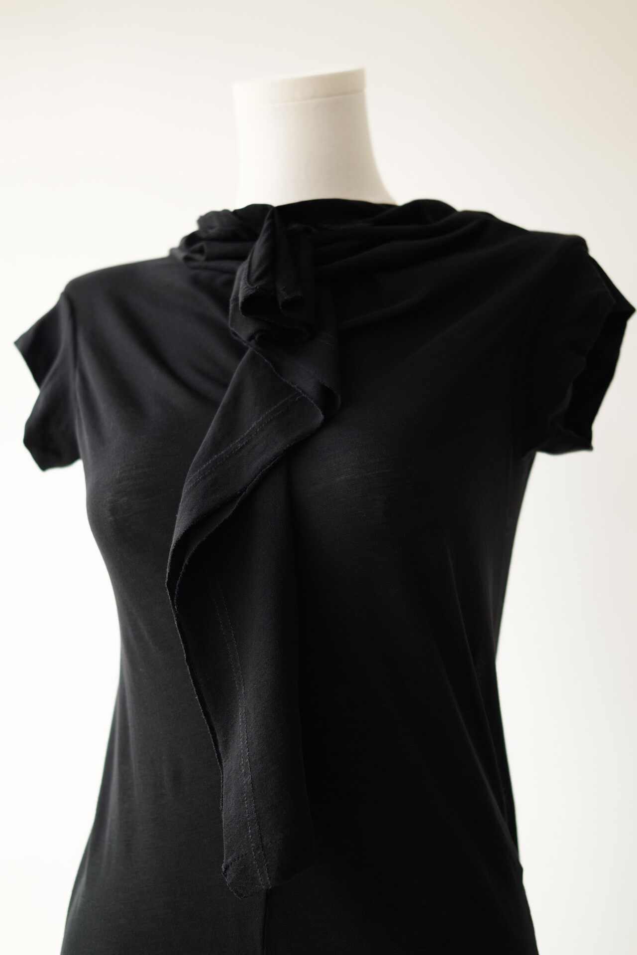 Yohji Yamamoto Noir 20SS Short Sleeve Top — back