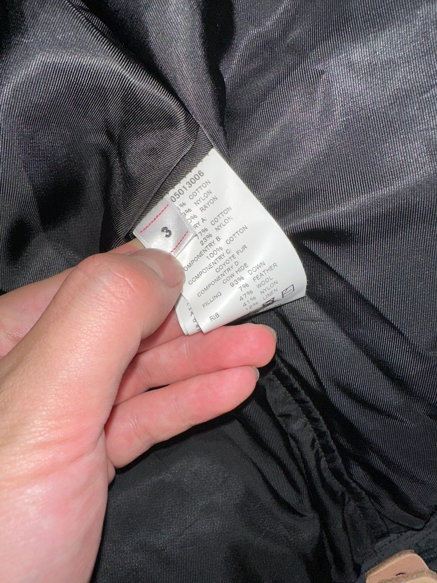 Visvim 22AW Valdez Down Parka — label