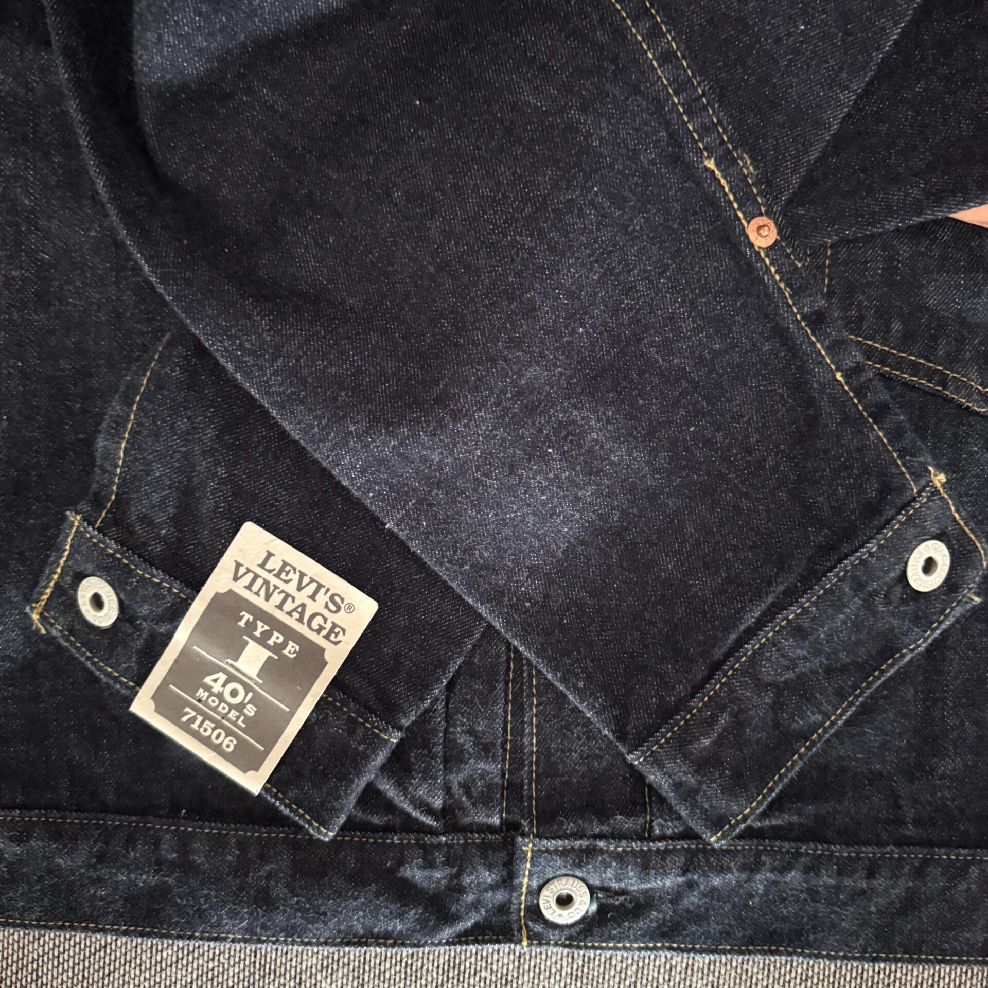 Levis LVC 506xx Denim Jacket — label