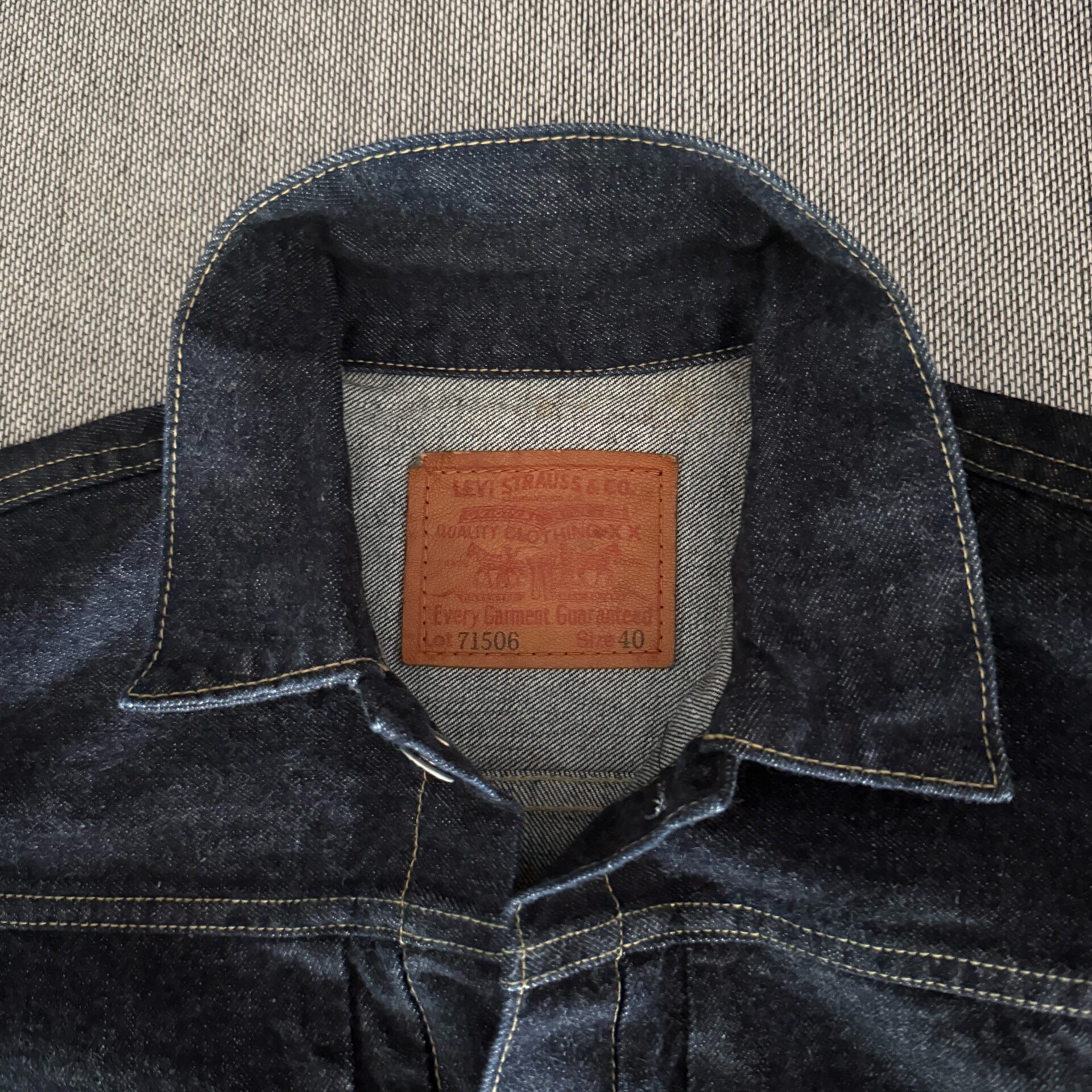 Levis LVC 506xx Denim Jacket — detail