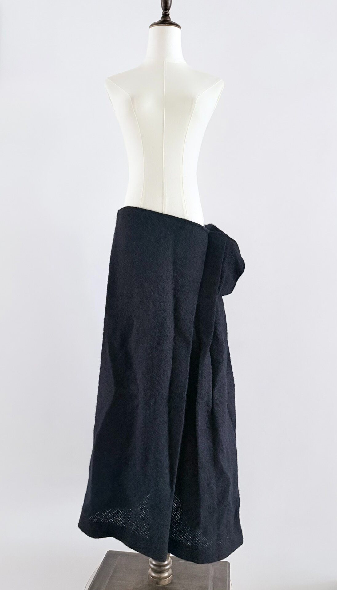 Y's Yohji Yamamoto Layered Wool Skirt — front