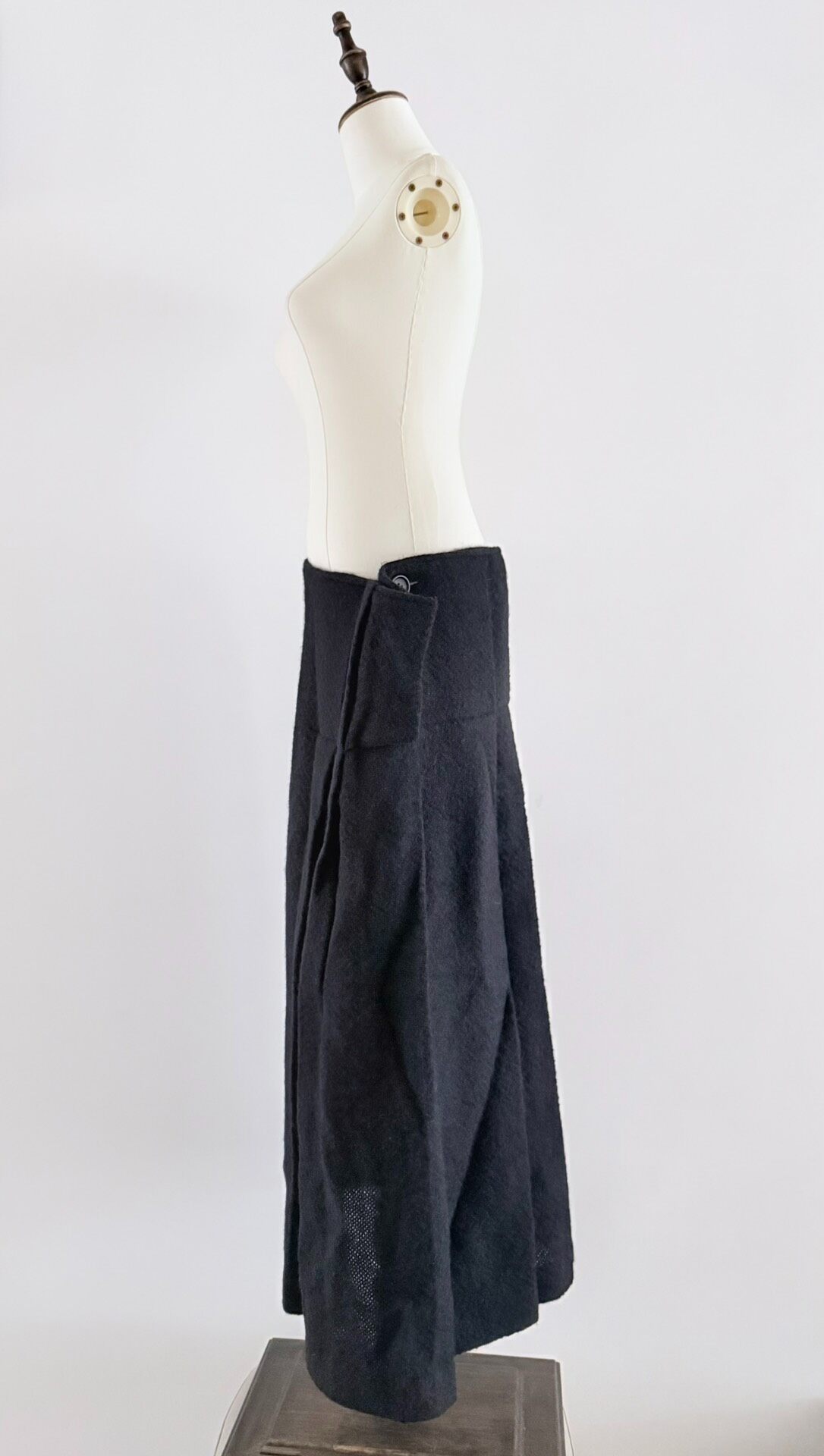 Y's Yohji Yamamoto Layered Wool Skirt