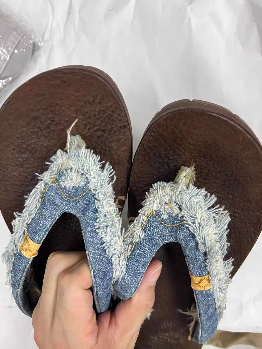 Visvim Lama Sandal Folk Flip Flops — detail