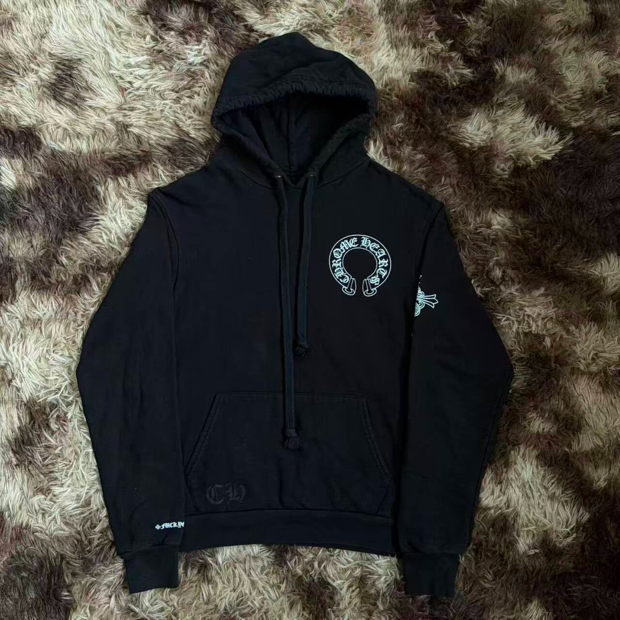 Chrome Hearts Black Graphic Hoodie — front