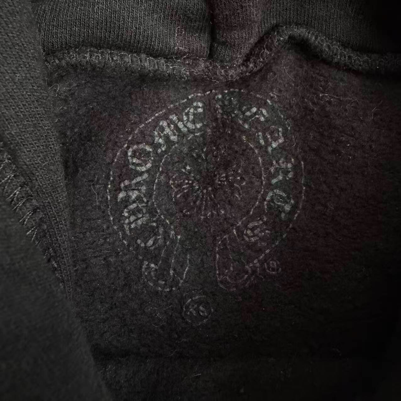 Chrome Hearts Black Graphic Hoodie — detail
