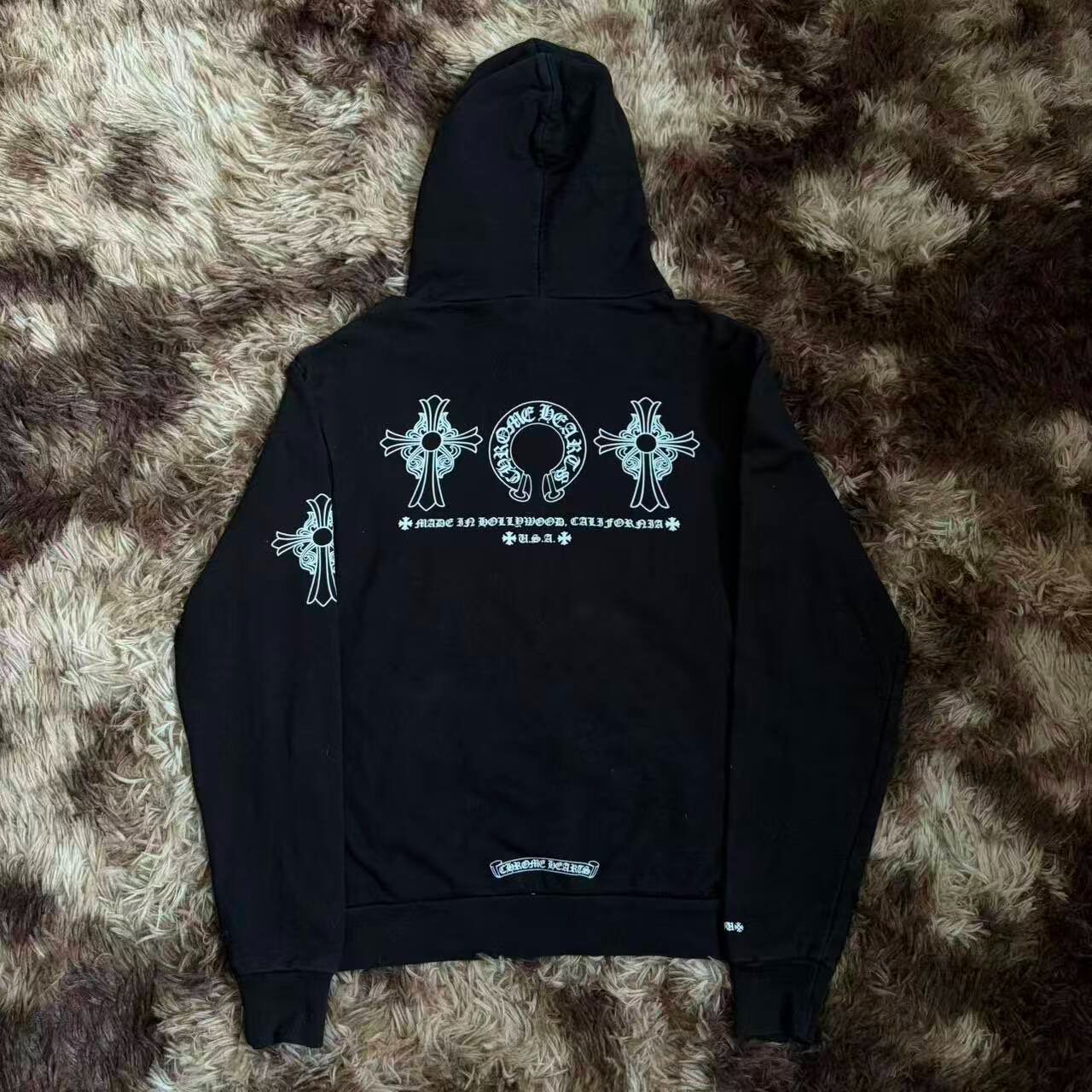 Chrome Hearts Black Graphic Hoodie