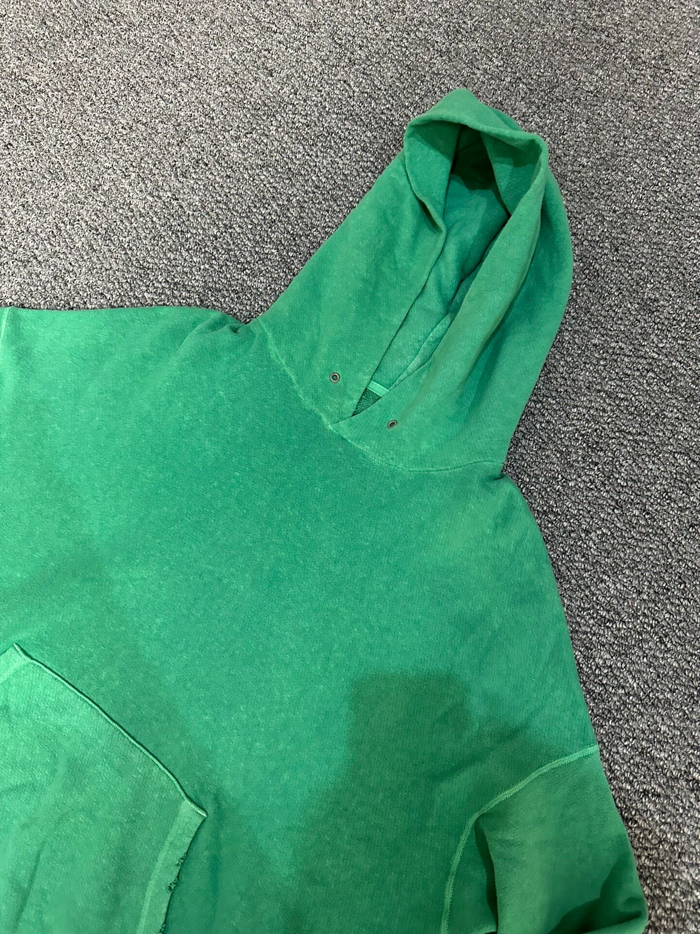 Visvim Green Oversized Hoodie — front