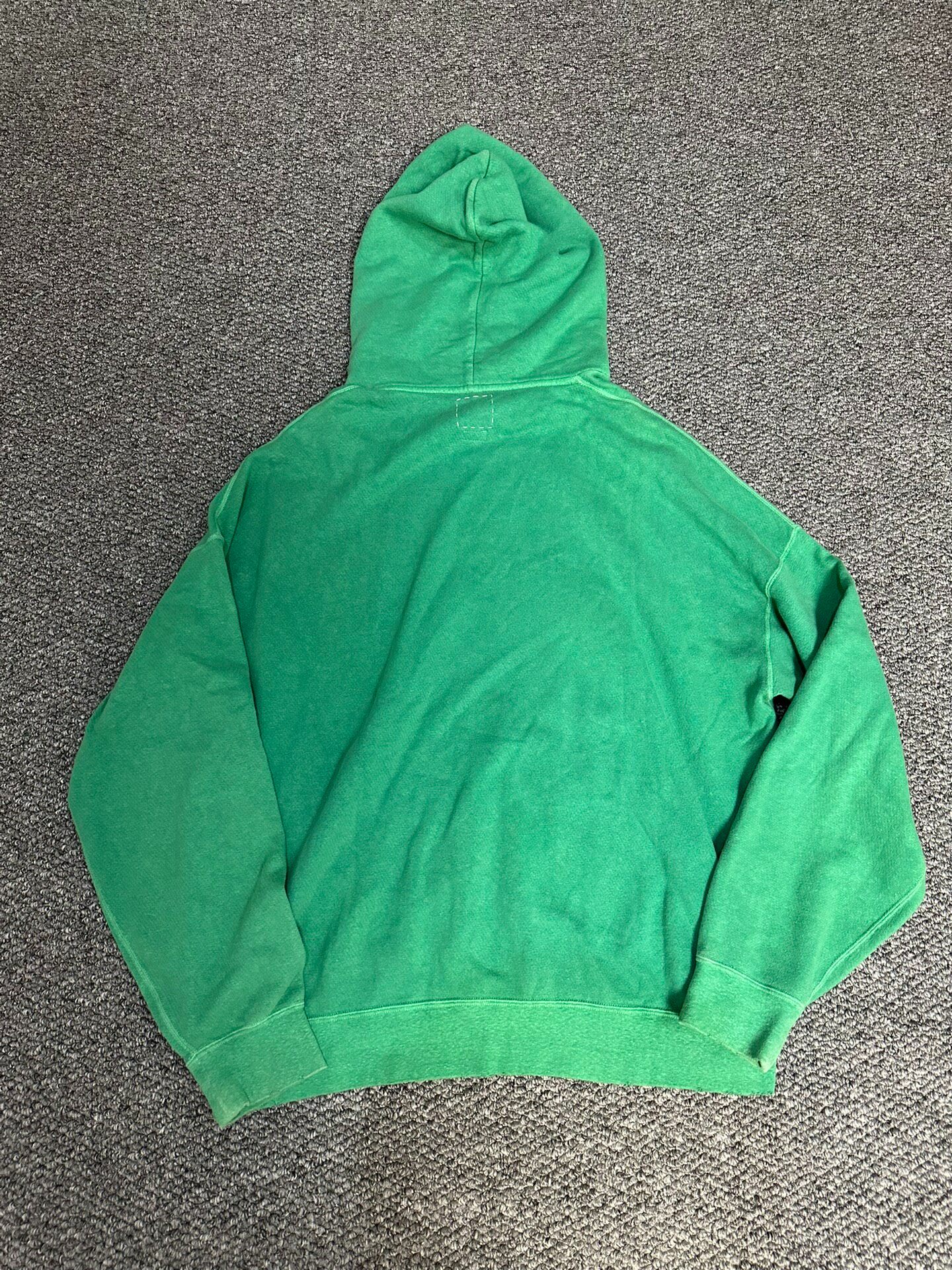 Visvim Green Oversized Hoodie — label
