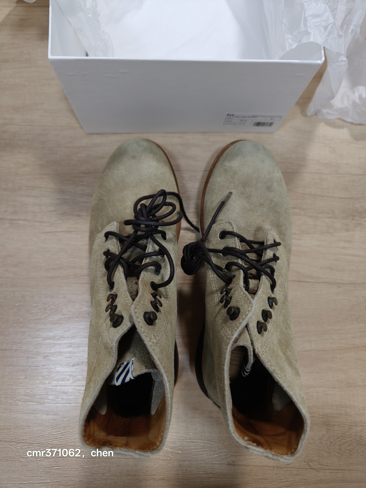 Visvim 11AW Virgil Folk Boots — label
