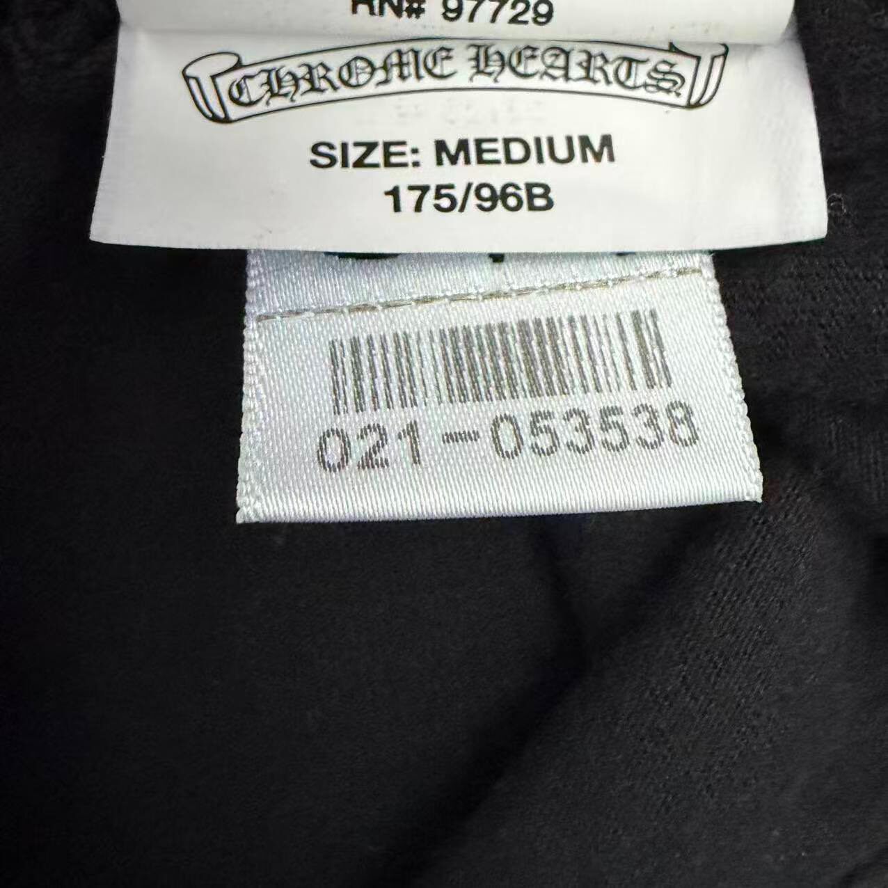 Chrome Hearts Black Short-Sleeve T-Shirt — label